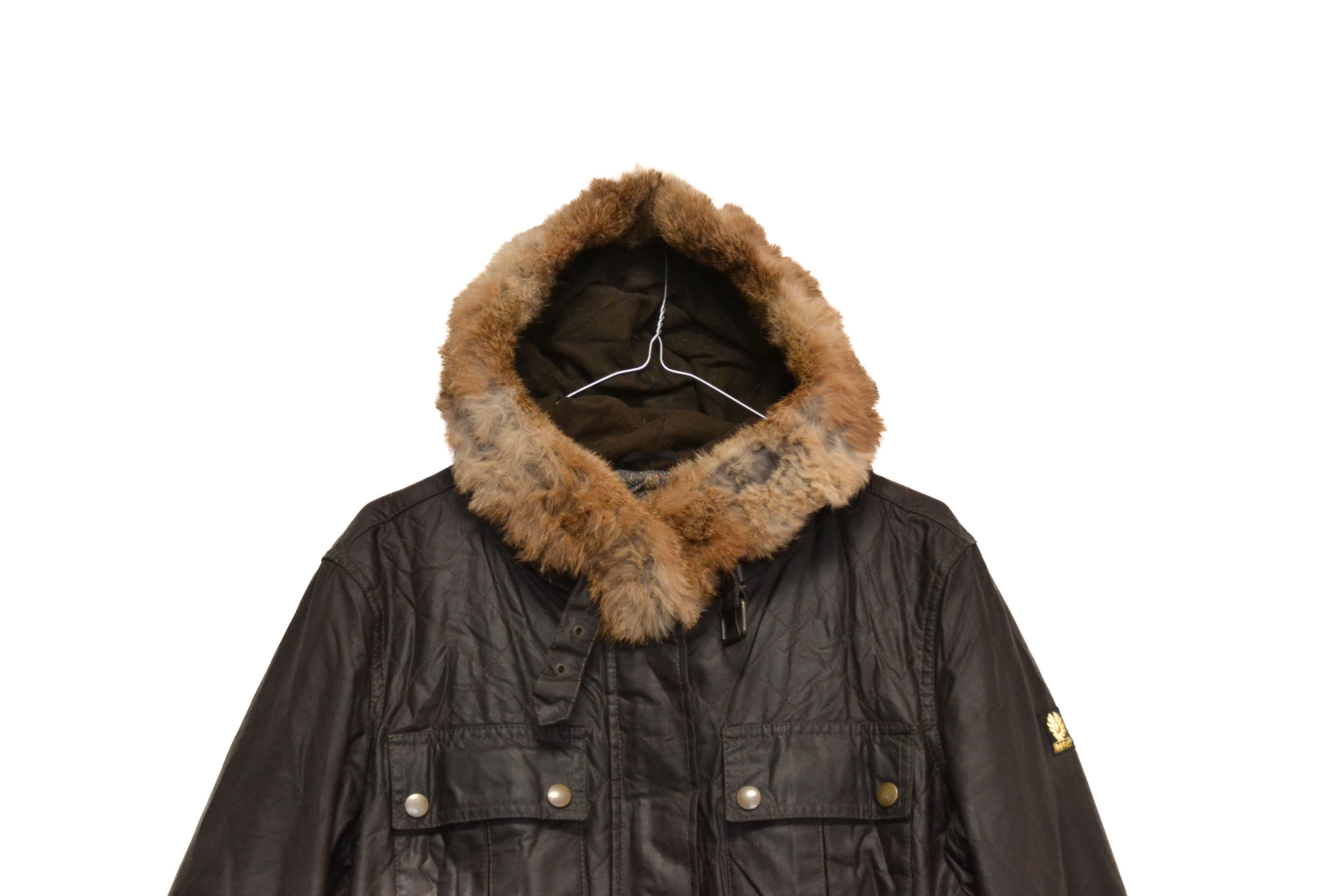 Belstaff Belstaff Gold Label Women’s Brown Hooded Fur Jacket Size L / US 10 / IT 46 - 2 Thumbnail