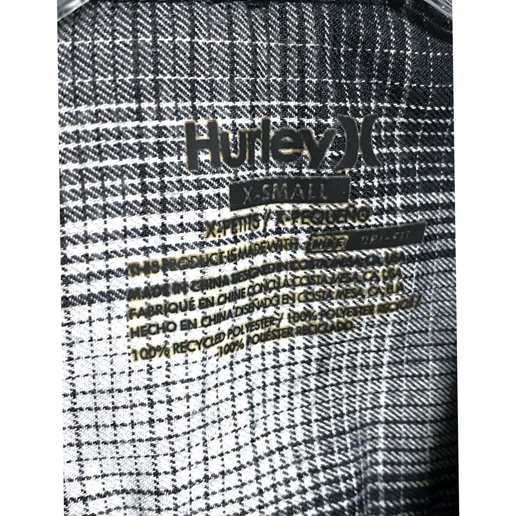Hurley Hurley x Nike Dri-FIT Wilson Flannel Button Shirt Womens XS Plaid Grunge Surf Casual Womens XS Grunge Preppy Size XS / US 0-2 / IT 36-38 - 5 Thumbnail
