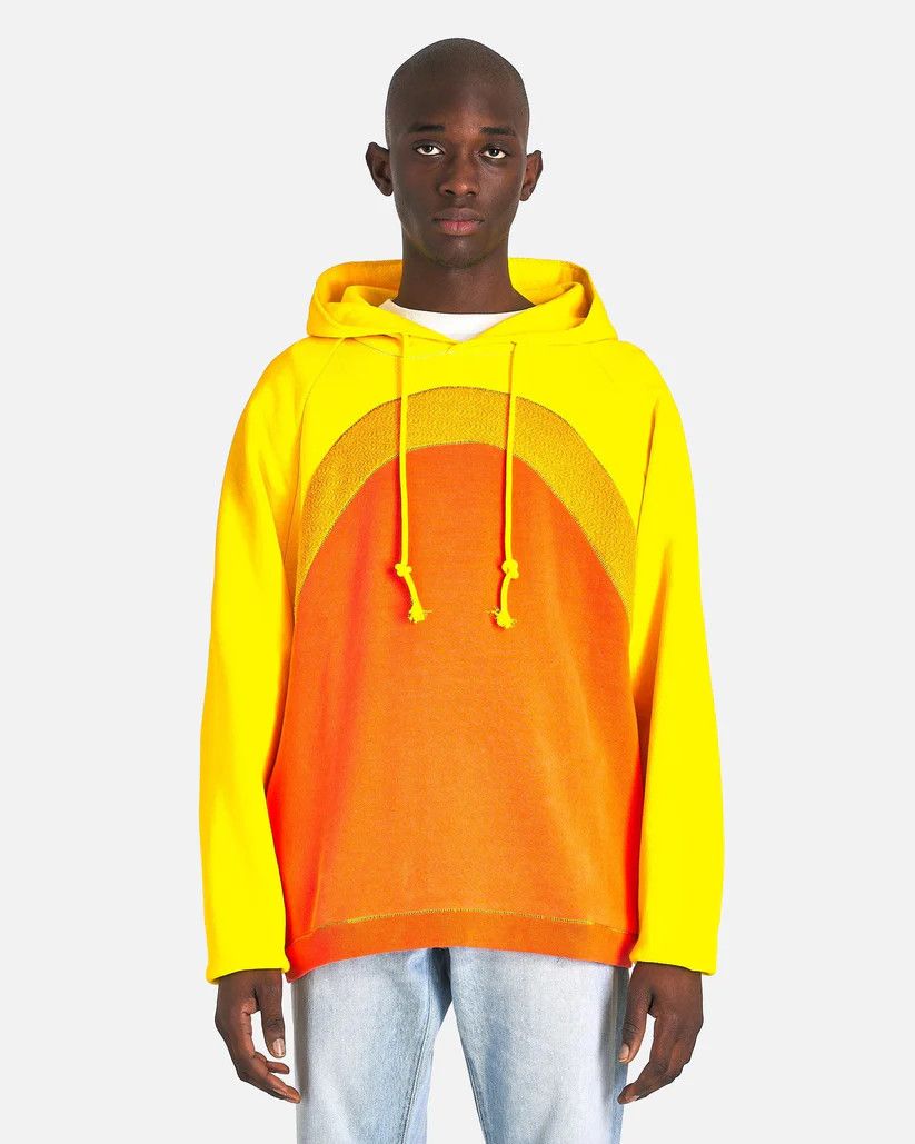 ERL o1s1v1r1oon0925 Rainbow Knit Hoodie in Orange Size US XXL / EU 58 / 5 - 1 Thumbnail