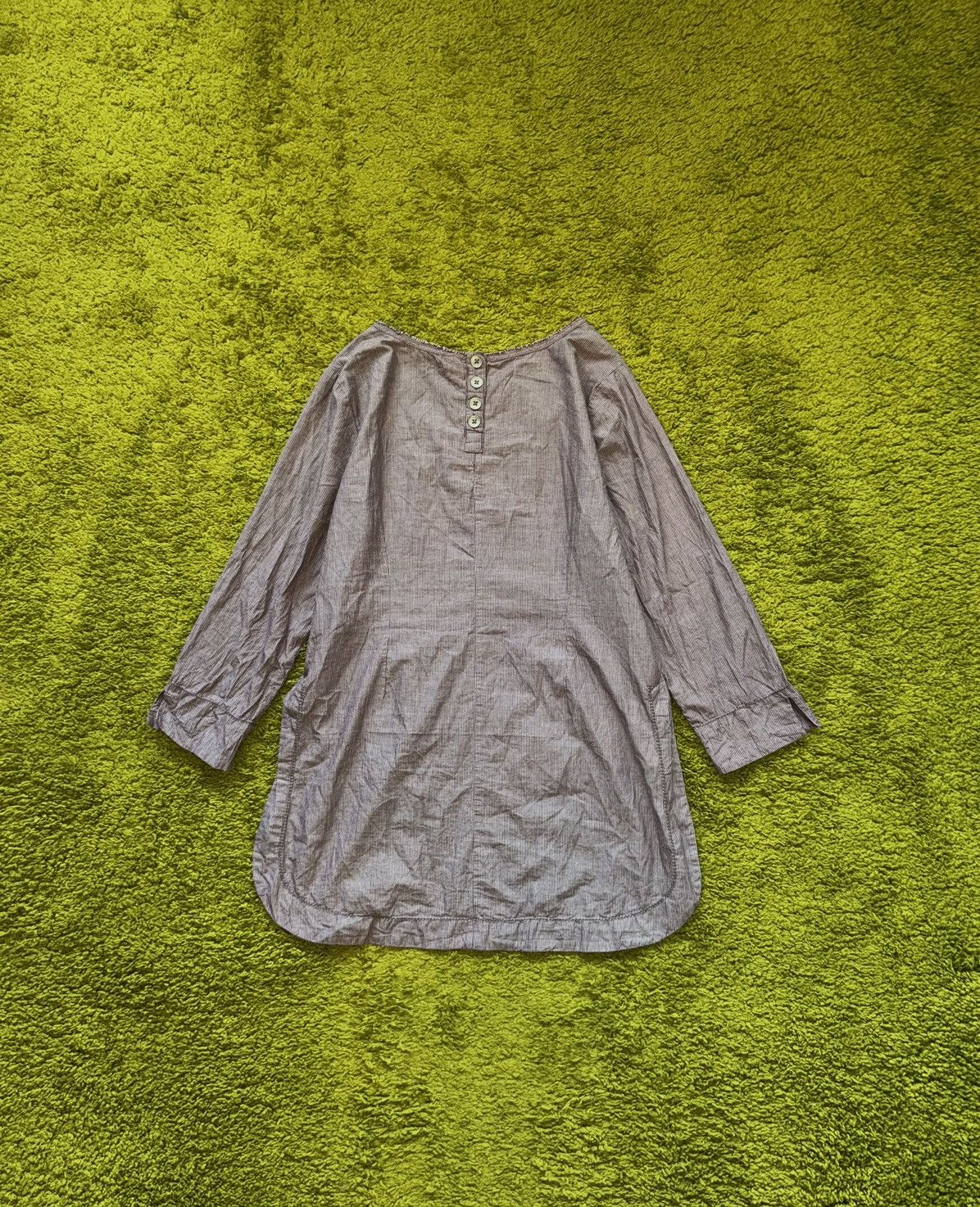 Designer × Hysteric Glamour Ewa i Walla avant garde striped blouse tunic Size XL / US 12-14 / IT 48-50 - 2 Thumbnail