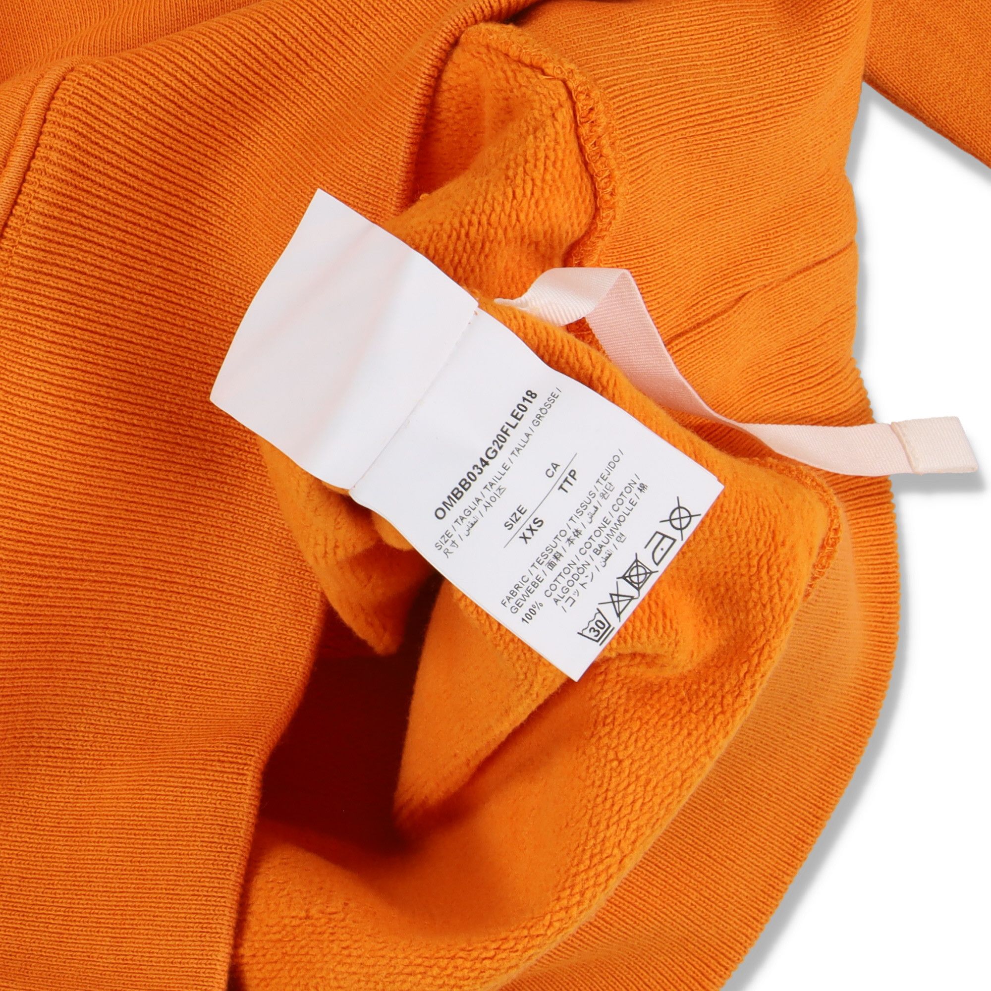 Off-White Orange Tape Arrows Logo Hoodie Size XXS / US 00 / IT 34 - 7 Thumbnail