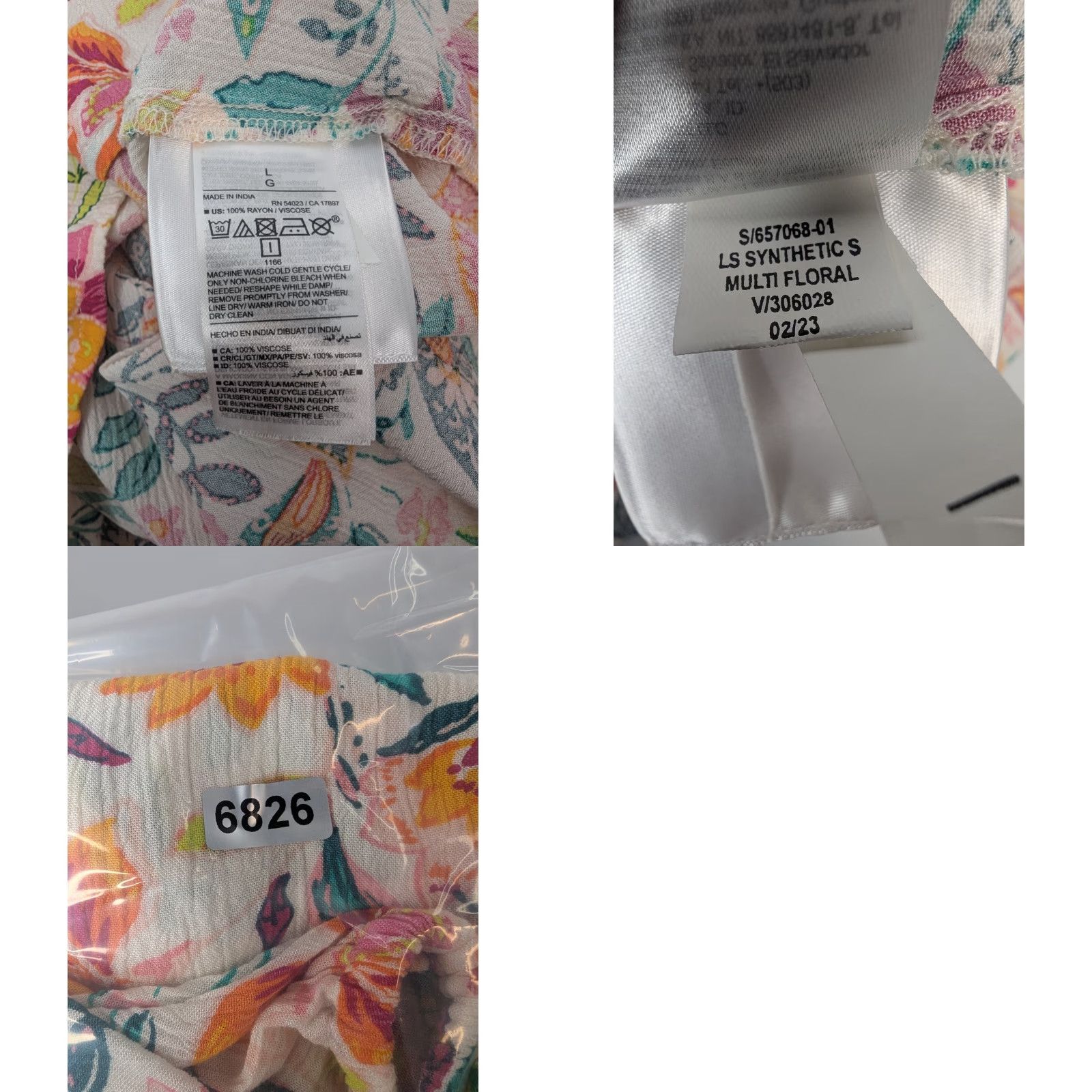 Old Navy **Old Navy Womens Size Large Multicolor Flared V-Neck Long Sleeve Top** User: Old Navy Womens Size Large Multicolor Flared V-Neck Long Sleeve Top Size L / US 10 / IT 46 - 8 Thumbnail