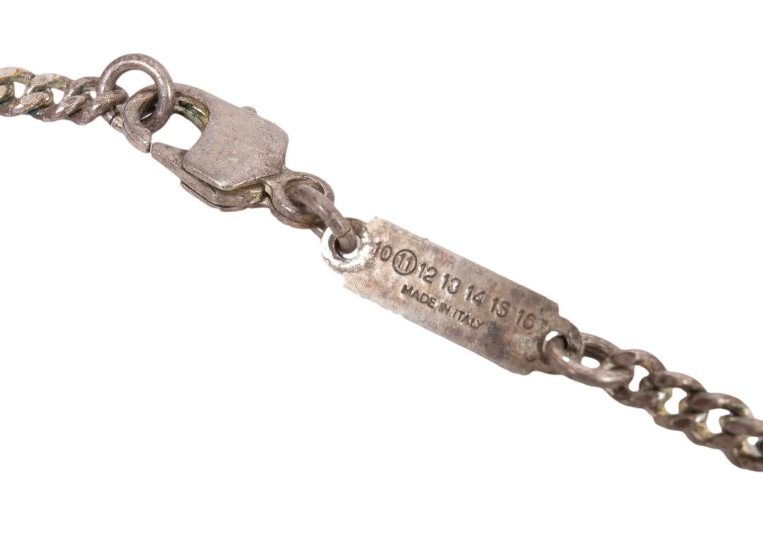 Maison Margiela Barbed Wire Design Necklace in Silver Size ONE SIZE - 9 Thumbnail