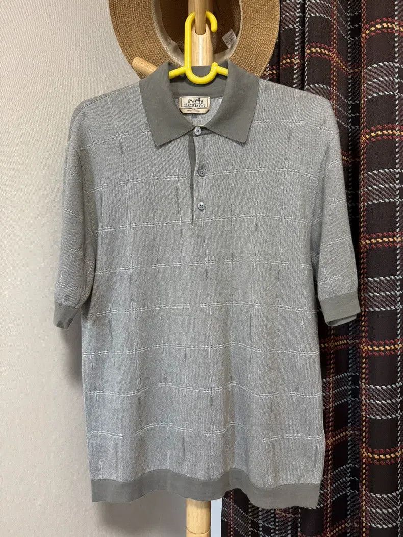 Hermes Hermes Knitted short-sleeved shirt Size US L / EU 52-54 / 3 - 1 Thumbnail