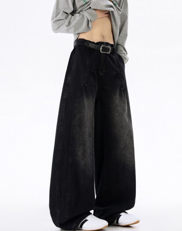 Japanese Brand American retro high street wide-leg distressed jeans Size US 32 / EU 48 - 4 Thumbnail
