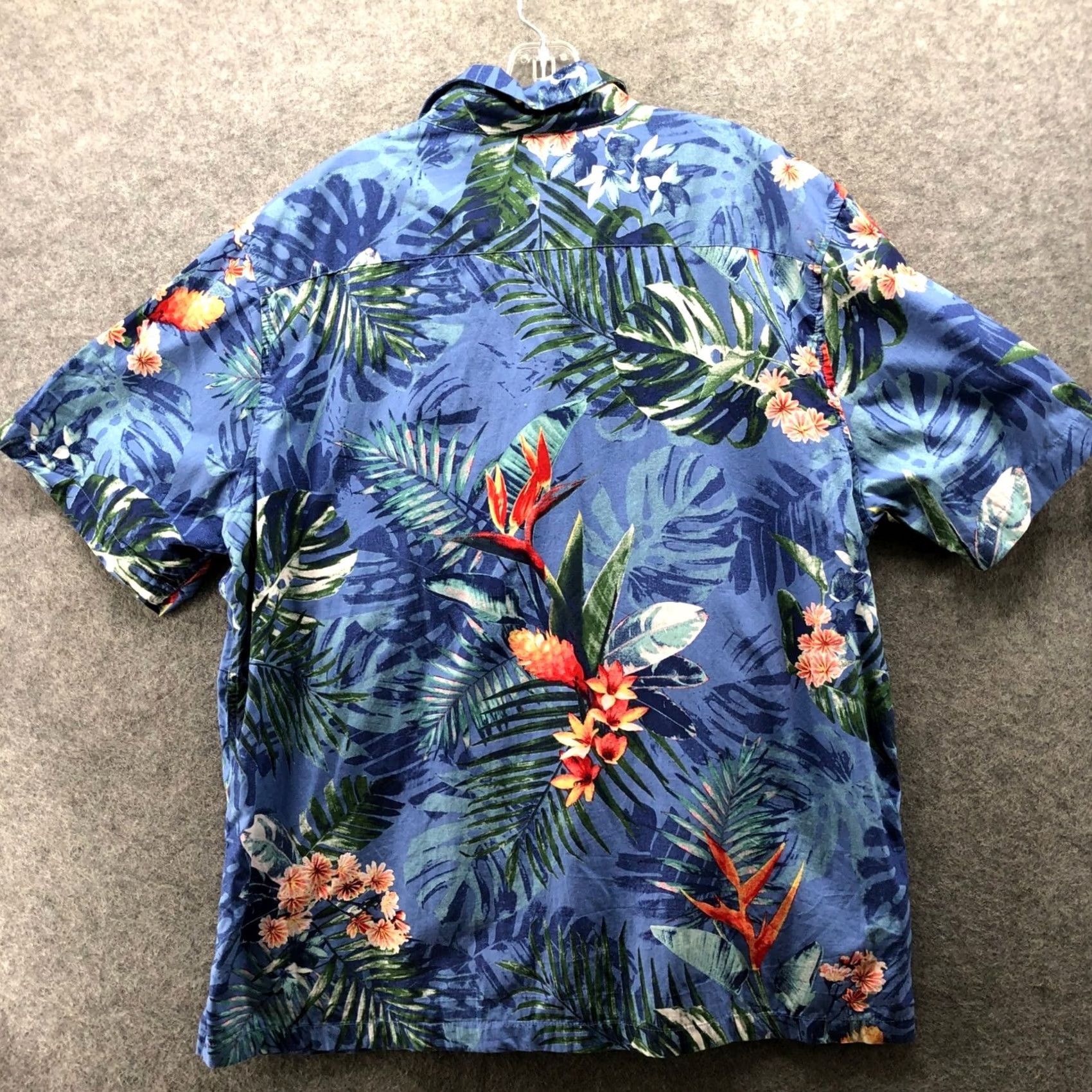 Vintage 28 Palms Hawaiian Shirt Mens XXL Blue Tropical Floral Camp Collar Cotton Resort Size US XXL / EU 58 / 5 - 2 Thumbnail