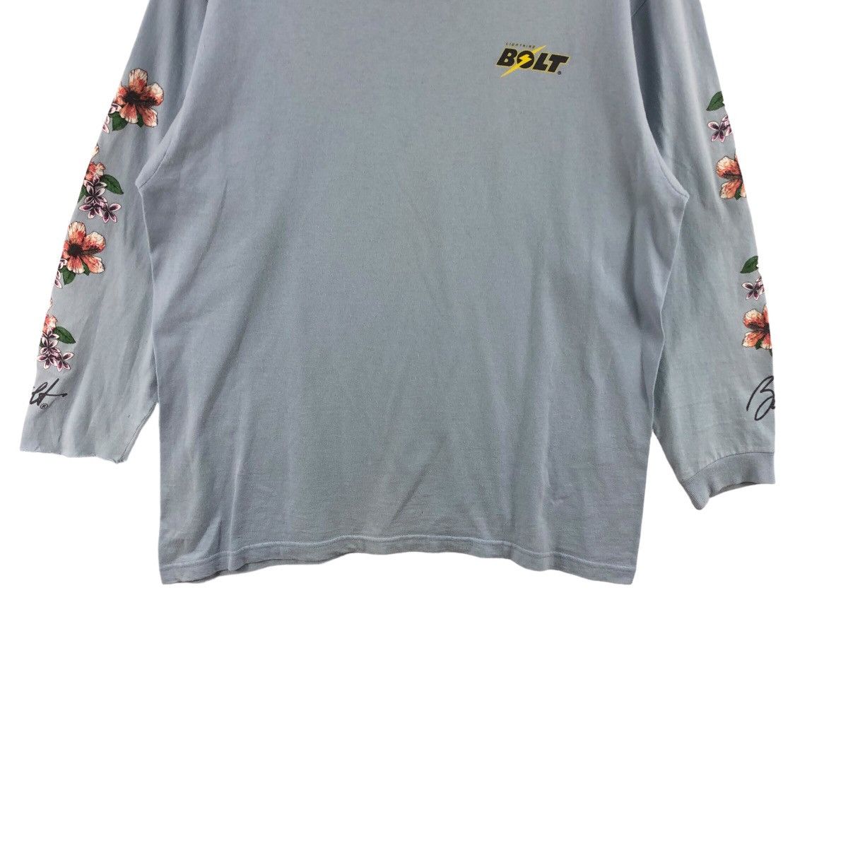 Lightning Bolt × Vintage Pick!! Vtg 90's LIGHTNING BOLD Surfing Long Sleeve Tshirt Size US L / EU 52-54 / 3 - 4 Thumbnail
