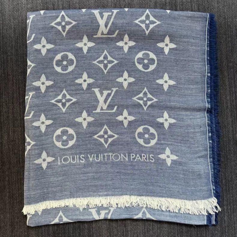Louis Vuitton Louis Vuitton Cashmere and silk-blended shawl scarf Size ONE SIZE - 2 Thumbnail