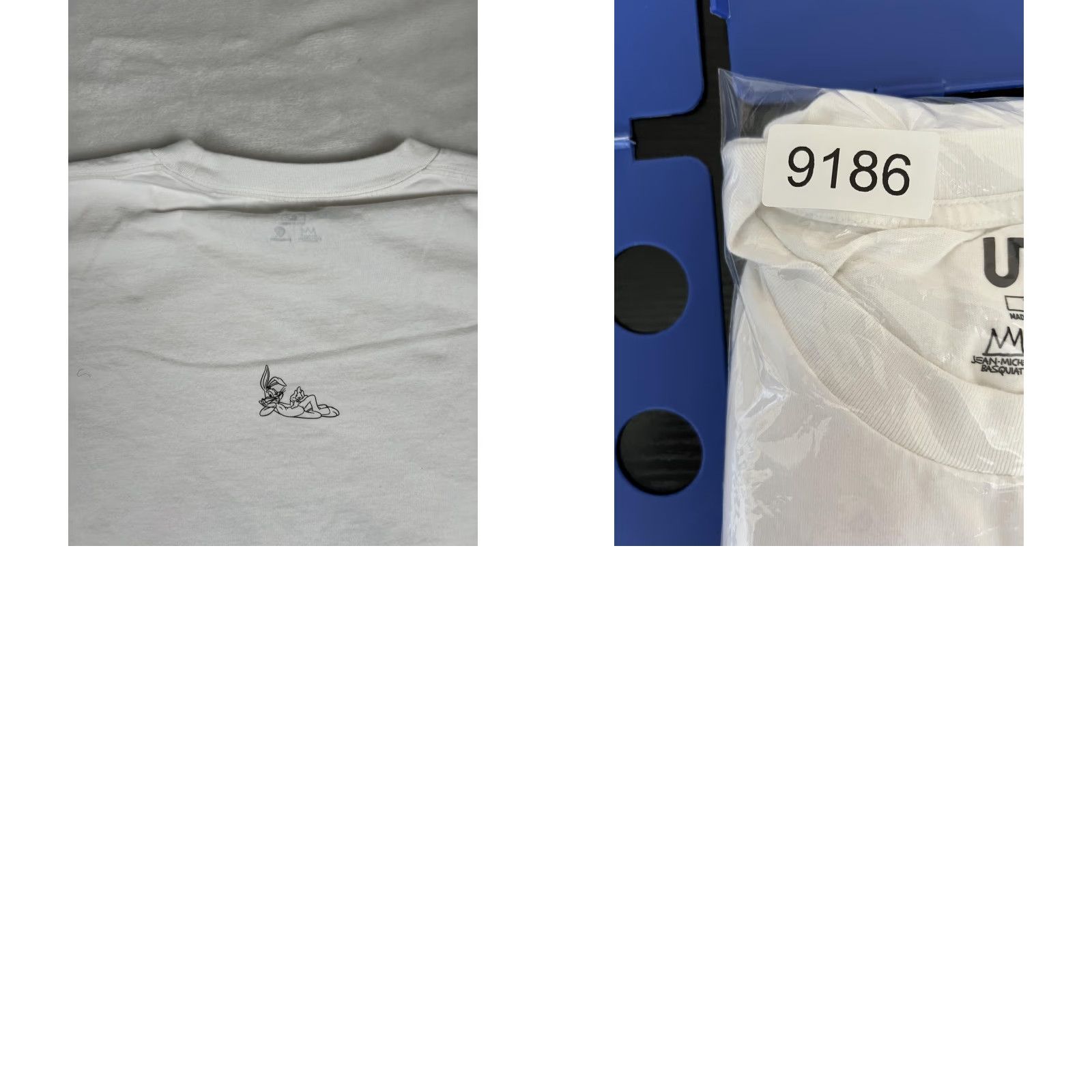 Uniqlo Uniqlo Shirt Mens XL White Basquiat Looney Tunes Bugs Bunny Graphic Size US XL / EU 56 / 4 - 9 Thumbnail