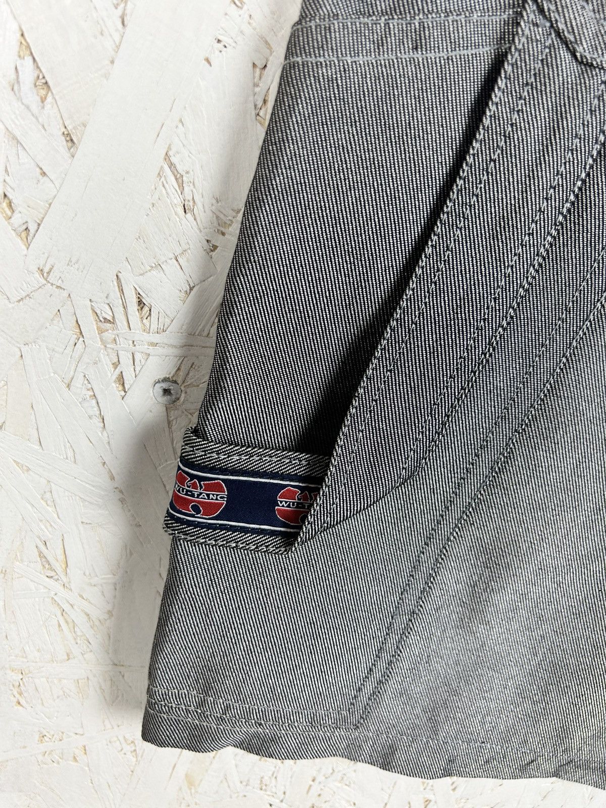 Wu-Tang Clan 90s Wu-Tang Wu Wear 1996 Denim Rap Carpenter Shorts 28 Size US 28 / EU 44 - 4 Thumbnail