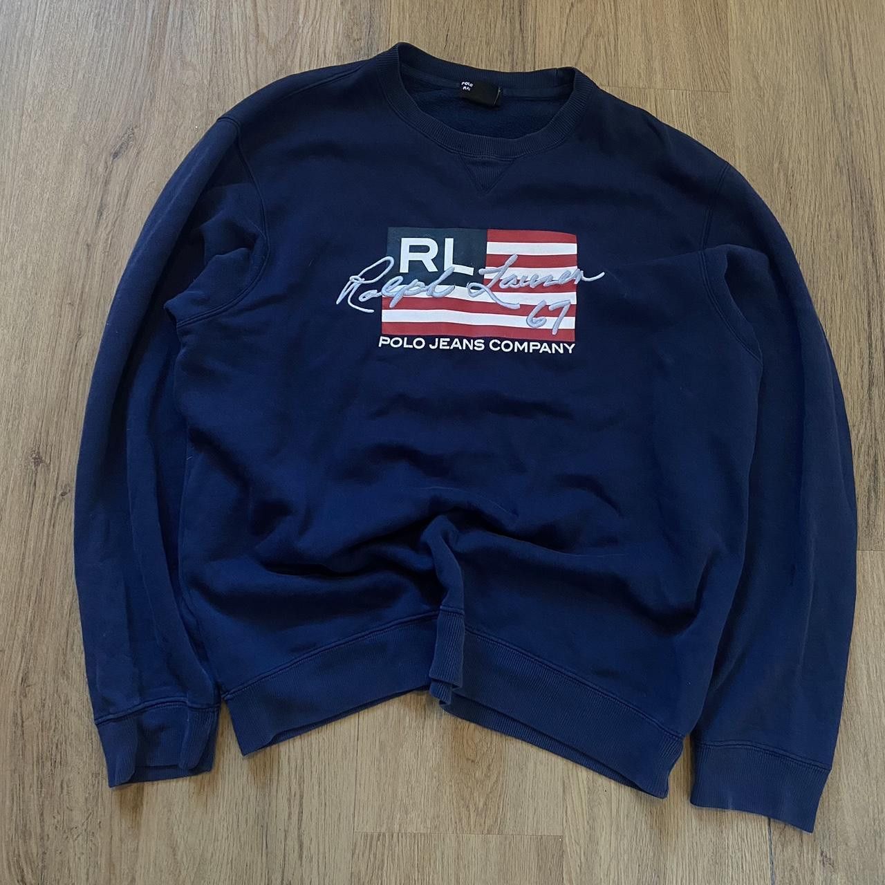 Polo Ralph Lauren 90s Polo Ralph Lauren Embroidered Sweatshirt Boxy Size US L / EU 52-54 / 3 - 1 Thumbnail