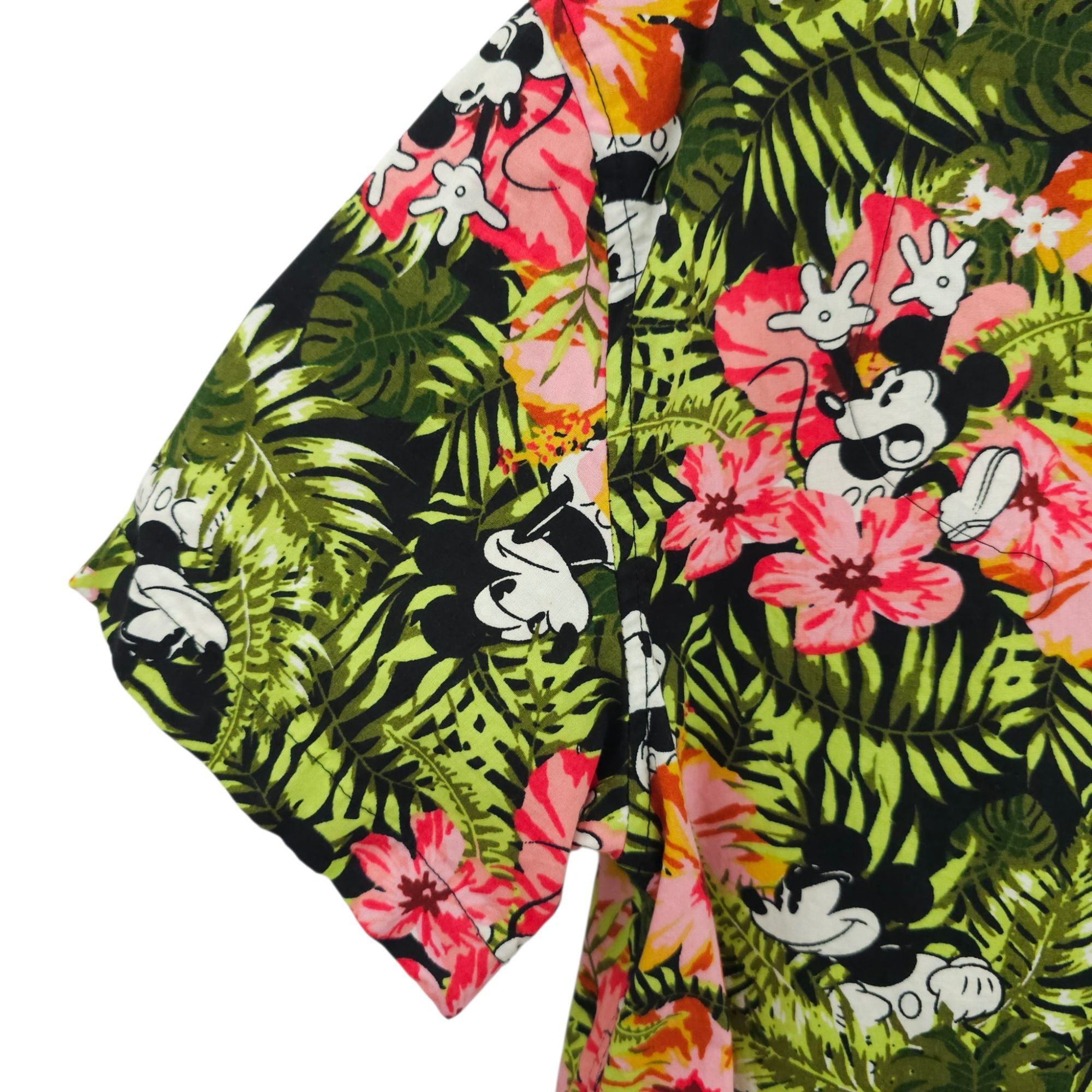 Disney Disney Mickey Mouse Button Down Shirt Small Tropical Floral Size US S / EU 44-46 / 1 - 17 Thumbnail