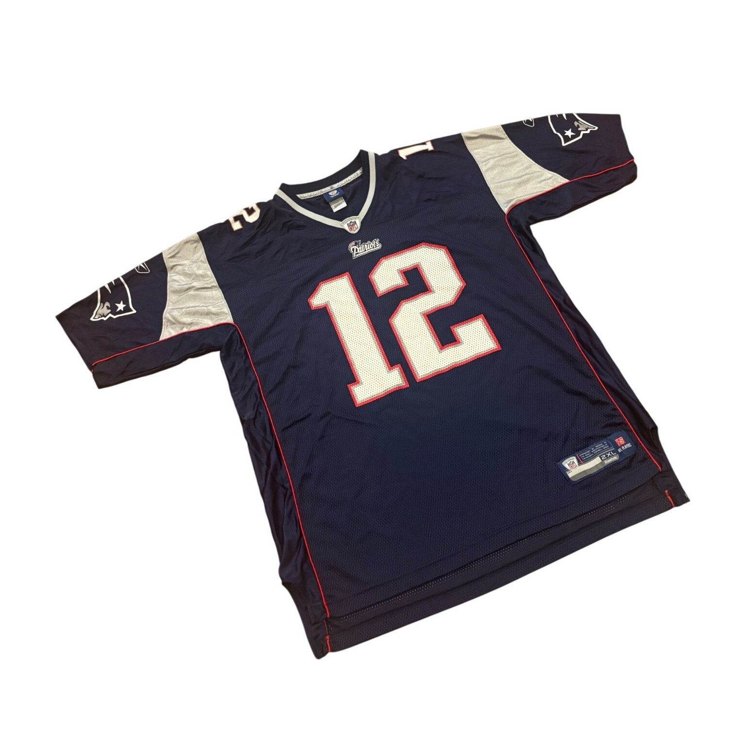 Reebok Reebok New England Patriots Tom Brady #12 Blue NFL Football Size US XXL / EU 58 / 5 - 3 Thumbnail