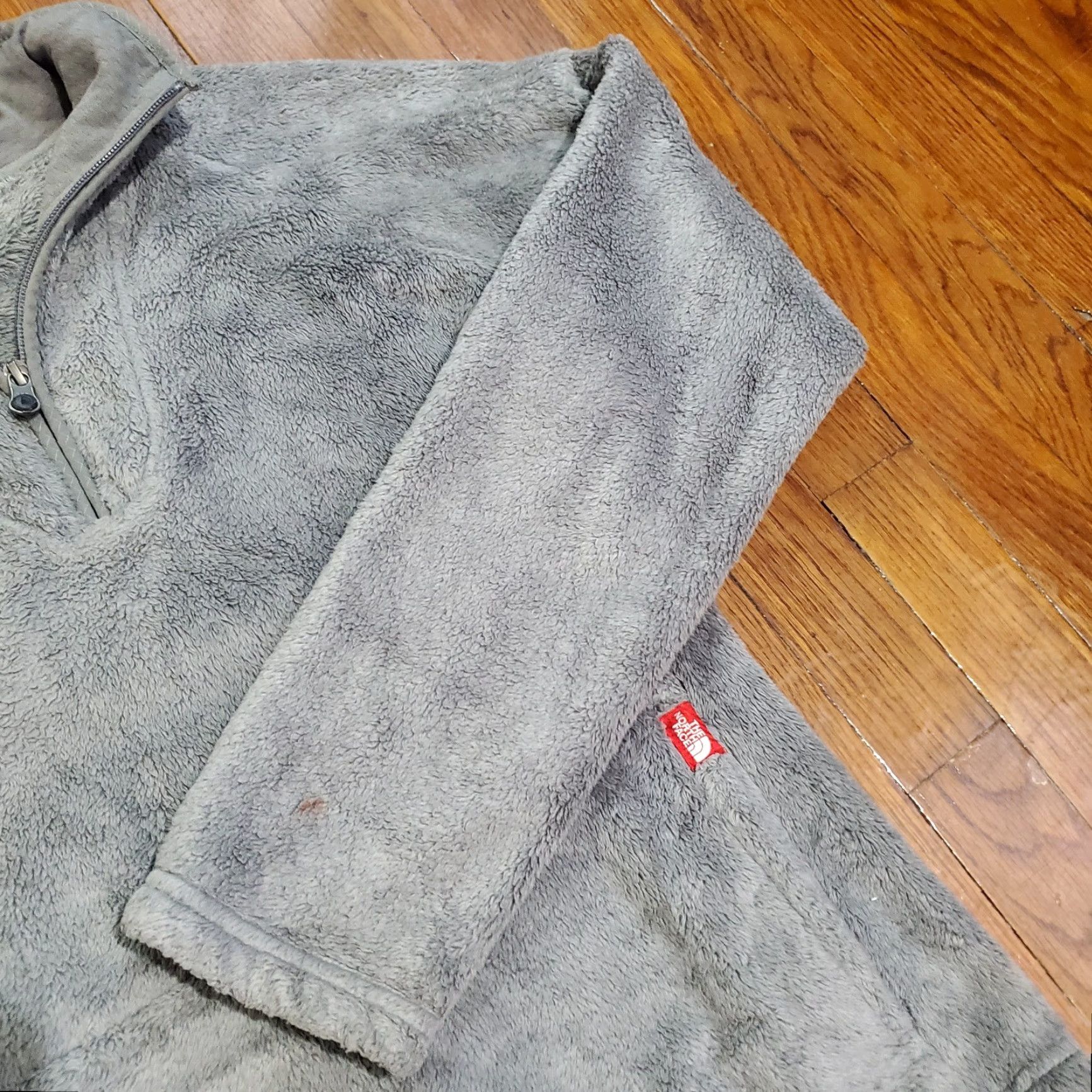 The North Face The North Face Fleece 1/4 Zip Sweatshirt AHPM Grey Women’s M Mid-Length Long Sleeve Zip Solid Embroidered Logo Outdoor Classic Sports 1/4 Zip Womens Size M / US 6-8 / IT 42-44 - 3 Thumbnail
