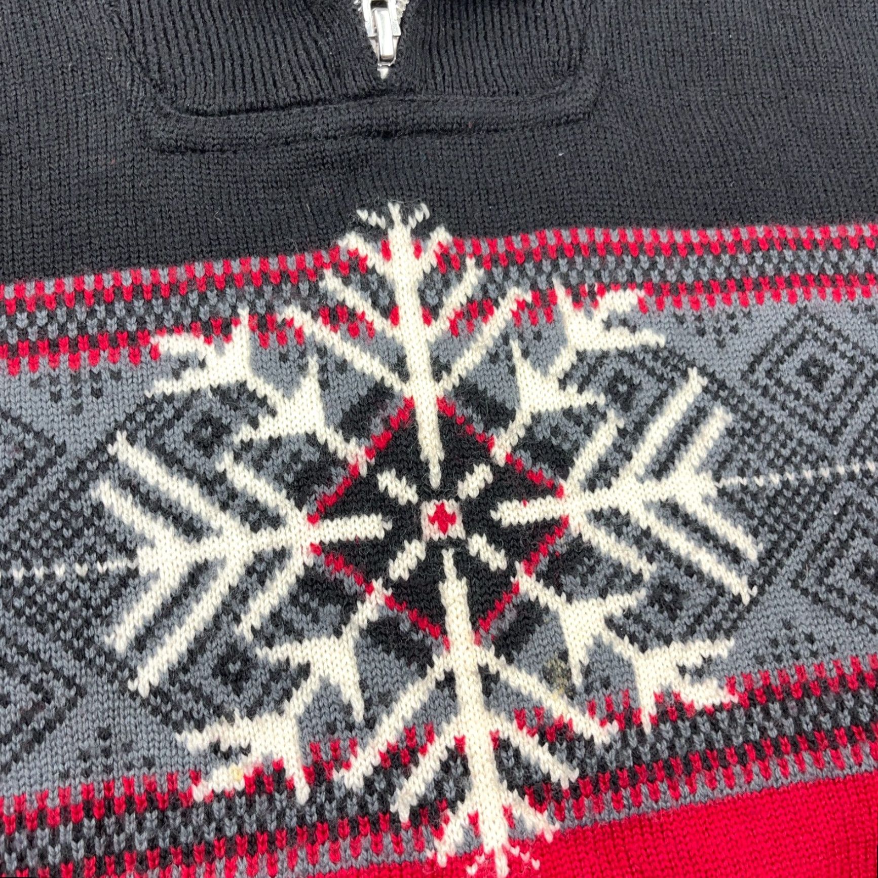 Eddie Bauer Eddie Bauer Sweater Men L Red Wool Pullover Mock Neck Geometric Knit Logo All Seasons Classic Sports Casual Size US L / EU 52-54 / 3 - 5 Thumbnail
