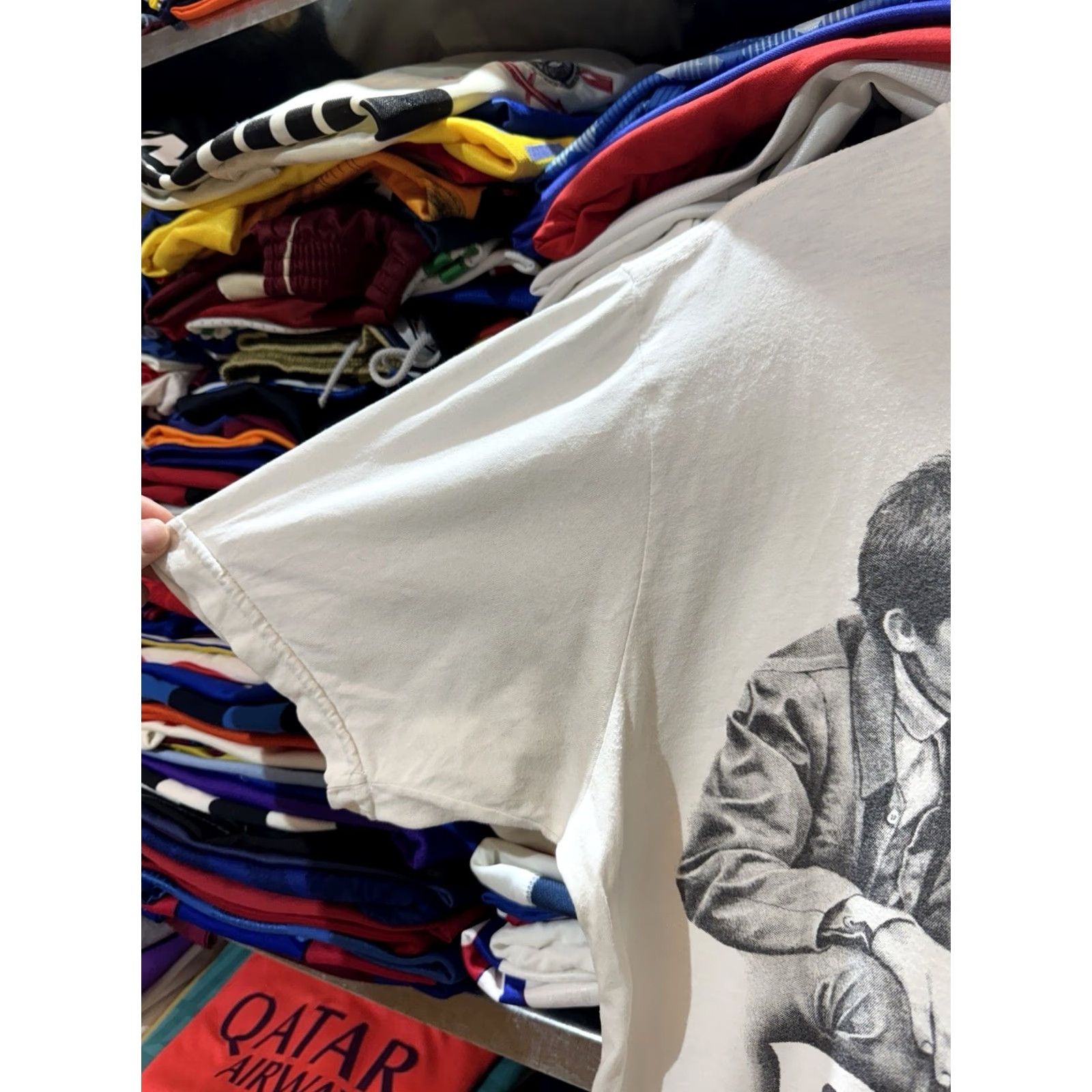 Vintage VINTAGE The Beatles Band White T-Shirt L Men Cotton Marrocus band Shirt Mens 1960s 70s 80s 90s 60s 70s 80s 90s Size US L / EU 52-54 / 3 - 4 Thumbnail