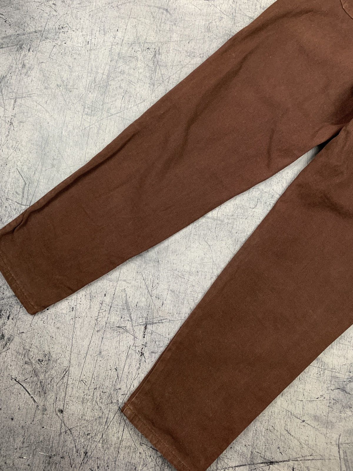 Marithe + Francois Girbaud Vintage Marithe Francois Girbaud Brown Jeans Avant Garde Size US 27 - 3 Thumbnail