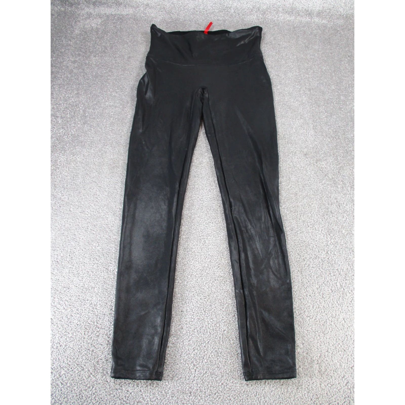 Spanx Spanx Leggings Womens Large Black Faux Leather Size 36" / US 14 / IT 50 - 2 Thumbnail