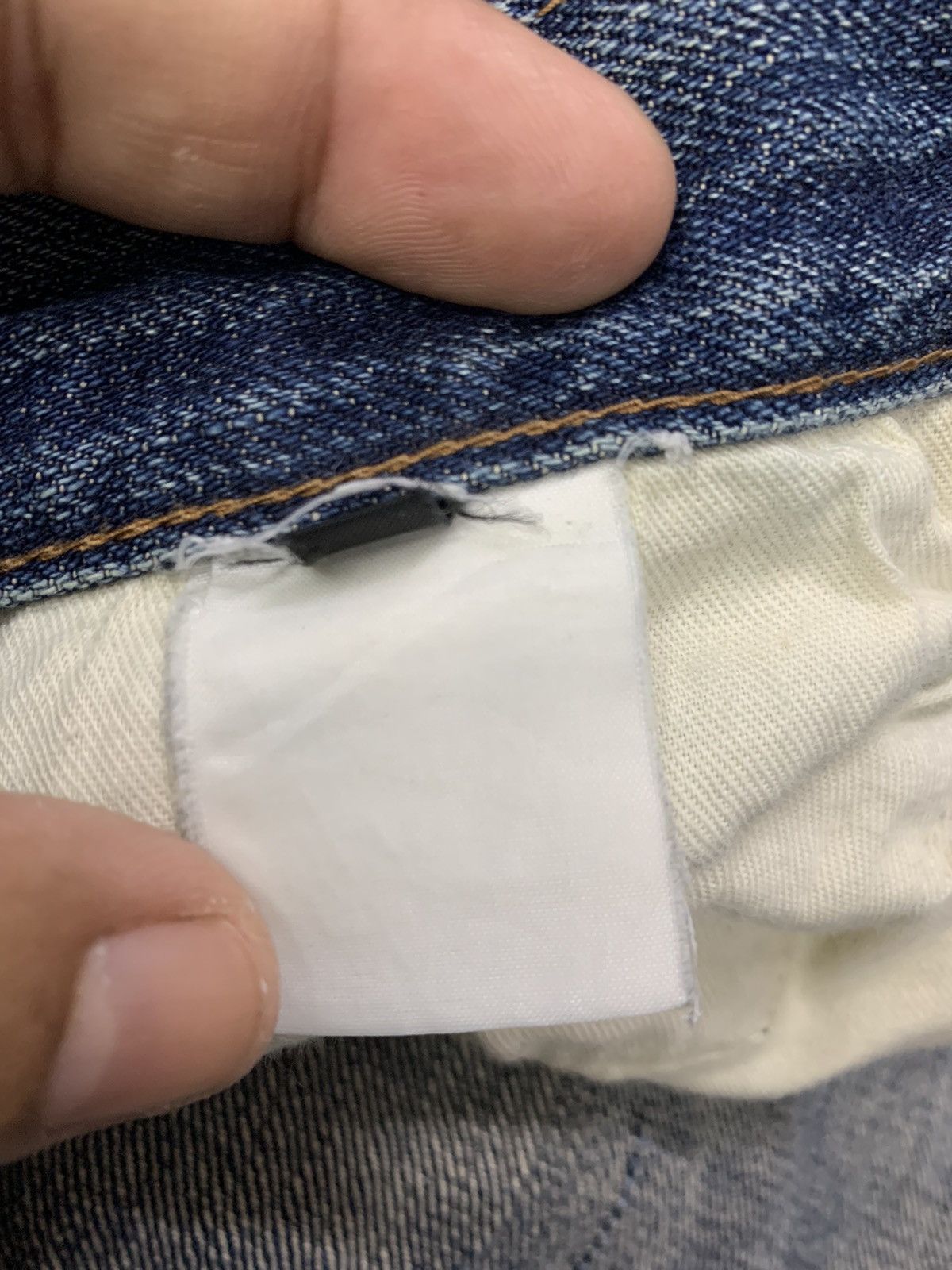 Grailed DISTRESSED DENIM SINGLE POCKET & BACKLE BACK. Size US 30 / EU 46 - 10 Thumbnail