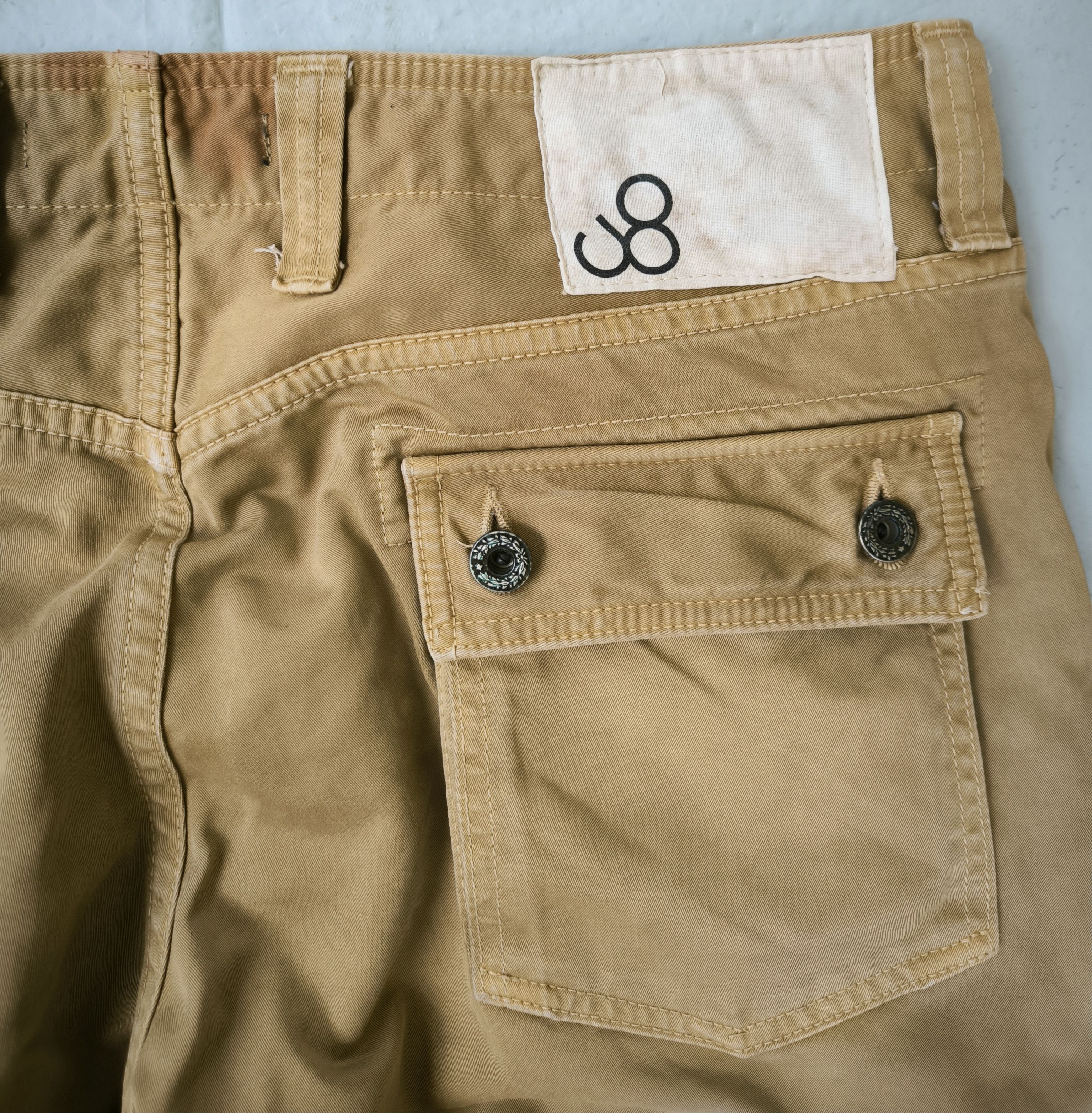 Johnbull JOHN BULL cargo pocket denim straight leg styled army Size US 34 / EU 50 - 9 Thumbnail