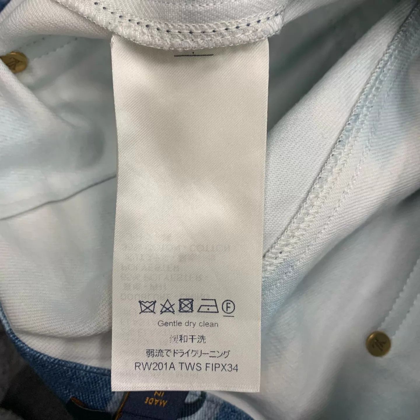 Louis Vuitton LVbluecolorblockall-overblockcheckjeansUS3698new Size 26" / US 2 / IT 38 - 5 Thumbnail
