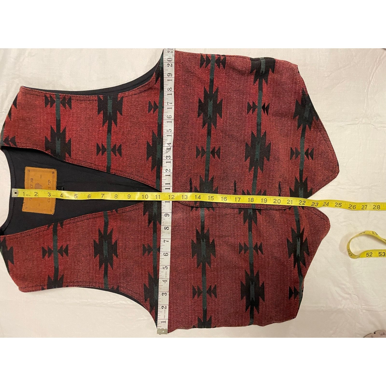 True Grit Vintage TRUE GRIT Southwestern Aztec Design Vest USA Women’s Size XS / US 0-2 / IT 36-38 - 6 Thumbnail
