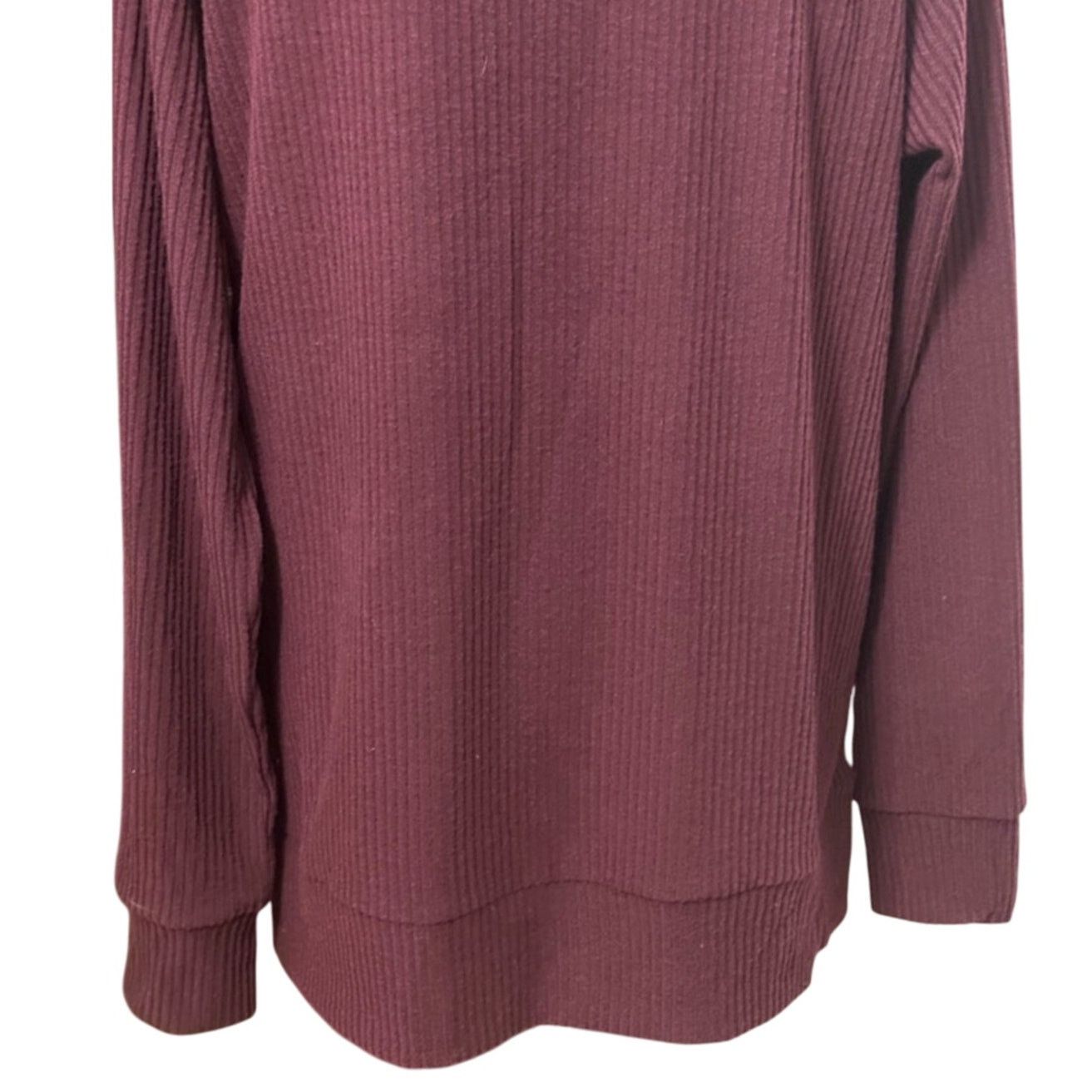 Andrew Marc Andrew Marc Sport Turtle Neck Zipper Ribbed Burgundy L NWT Size L / US 10 / IT 46 - 8 Thumbnail