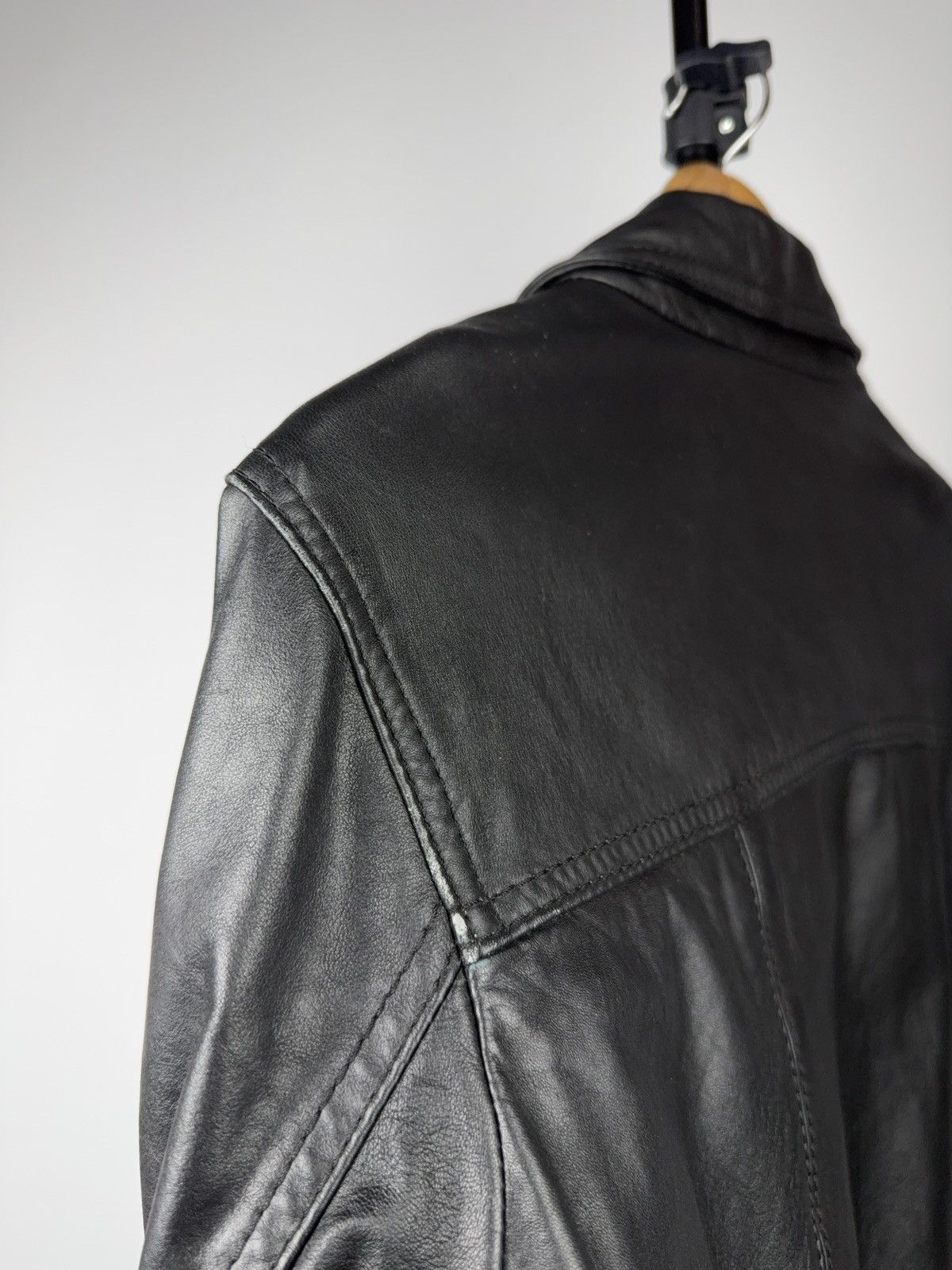 Japanese Brand Avant Garde Biker Gipsy Leather Jacket Button Up Minimalist Size US S / EU 44-46 / 1 - 14 Thumbnail