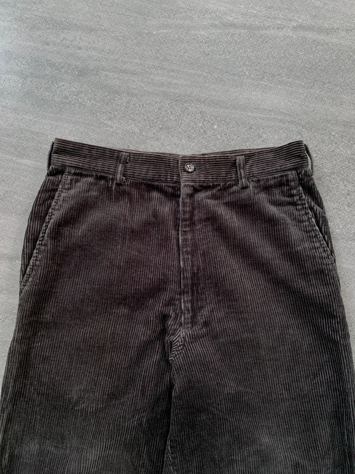 Comme des Garcons Homme FREE TAX! 90s Faded Baggy Corduroy Trousers Size US 29 - 3 Thumbnail