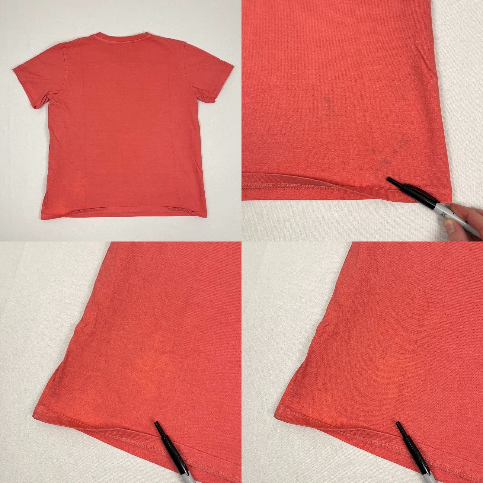 Outlier Outlier Shirt Mens 2XL Pink Heavy Woven Cotton Casual Tee Made in Portugal Size US XXL / EU 58 / 5 - 8 Thumbnail