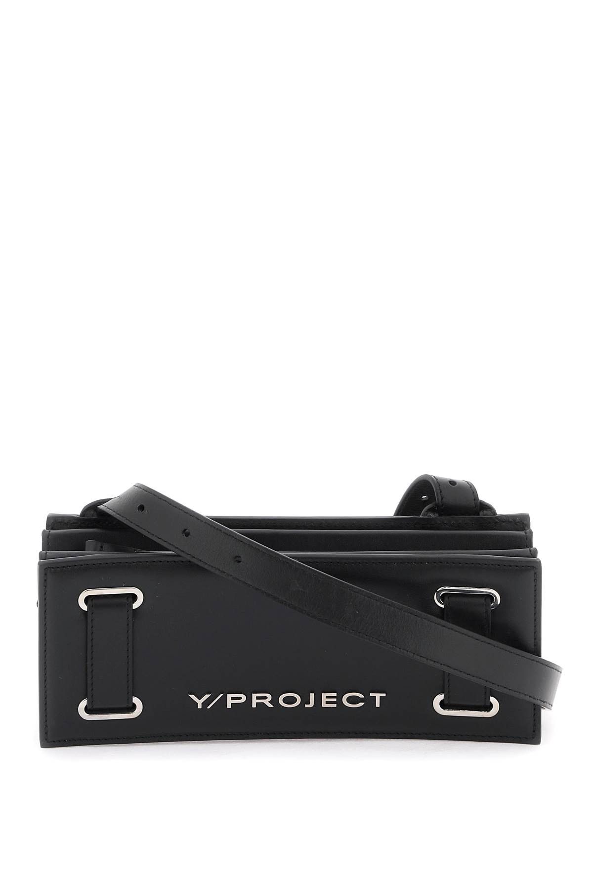 image of Yproject 'mini Accordion' Crossbody Bag in Nero, Men's
