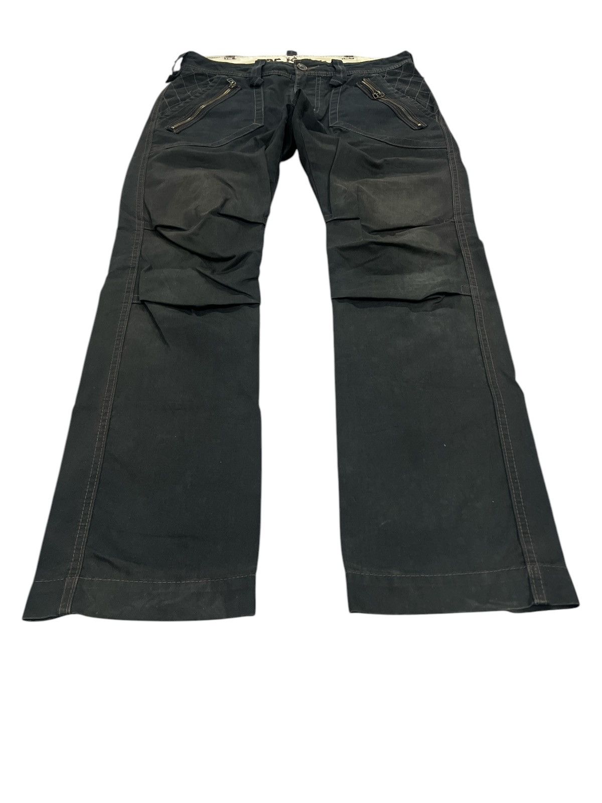 Edwin EDWIN 505 KHAKI DISTRESSED DENIM PANT Size US 32 / EU 48 - 4 Thumbnail
