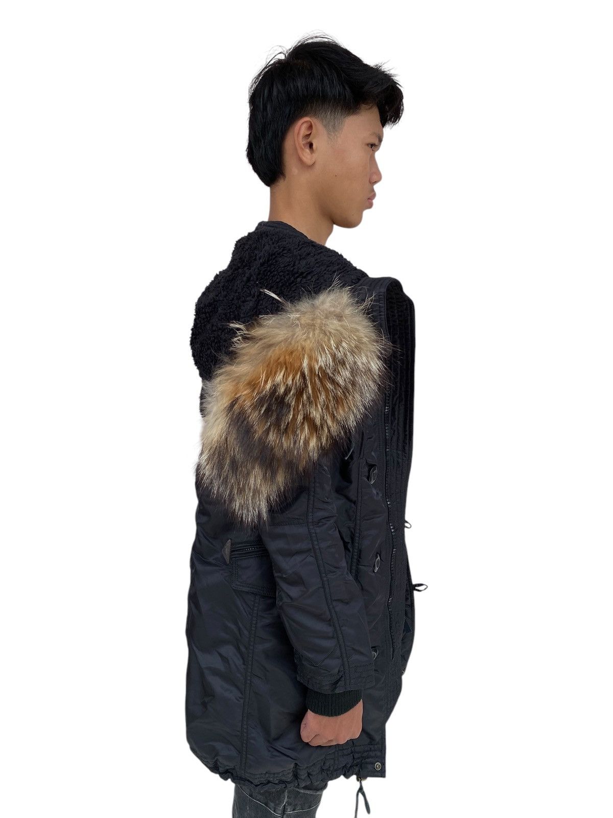 14th Addiction 2000s GOA - Fur Hoodie Apocalypse Jacket Size US M / EU 48-50 / 2 - 7 Thumbnail