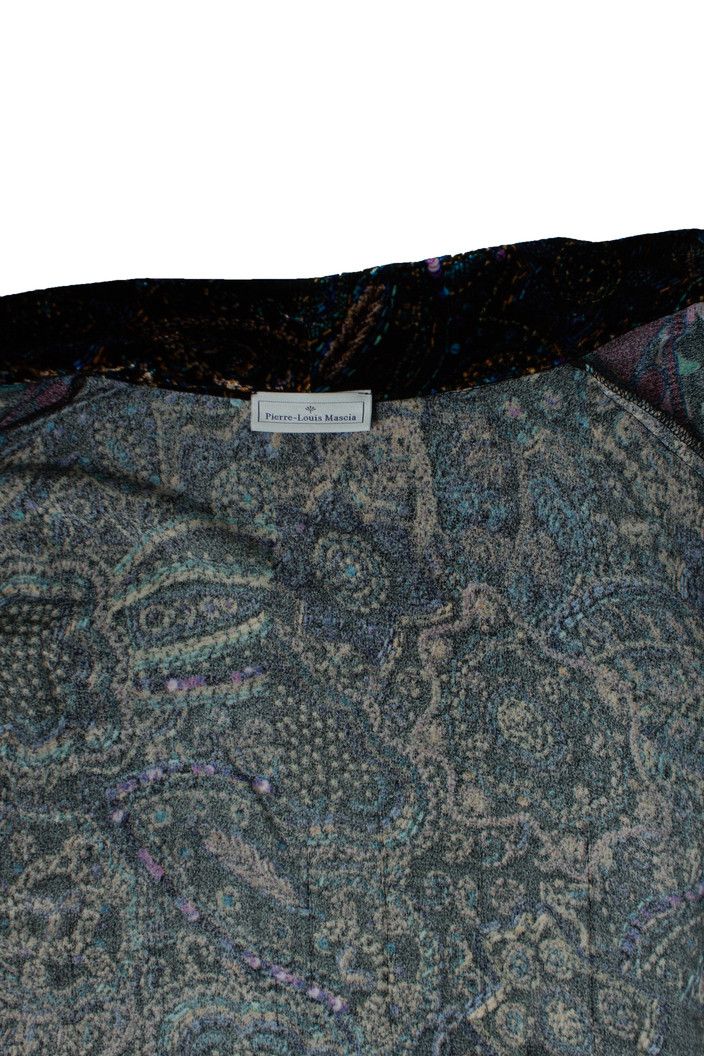 Pierre-Louis Mascia Velour bathrobe jacket with floral print Size US L / EU 52-54 / 3 - 7 Thumbnail