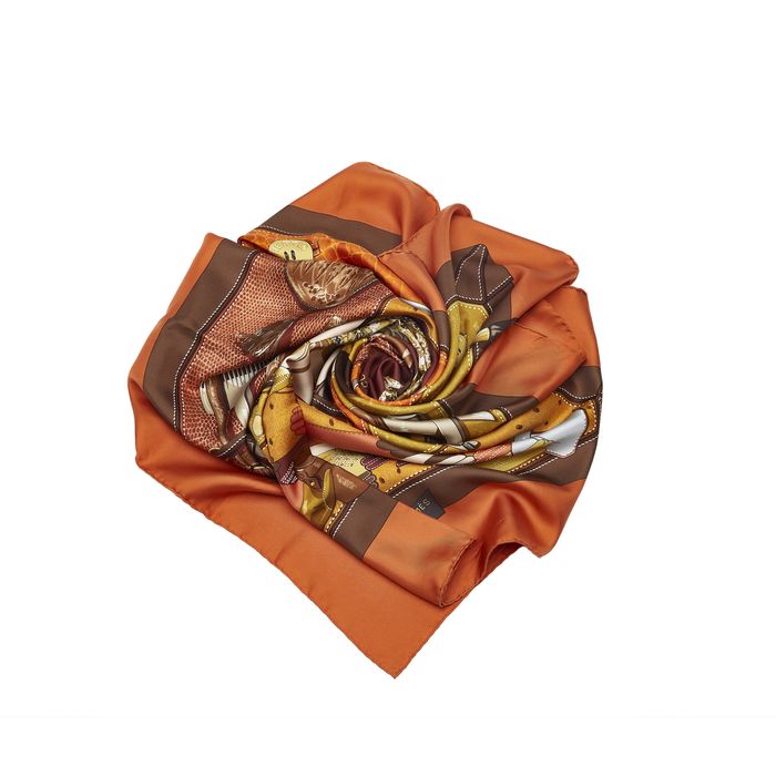 Hermes Hermes Tout Cuir Silk Scarf | Grailed