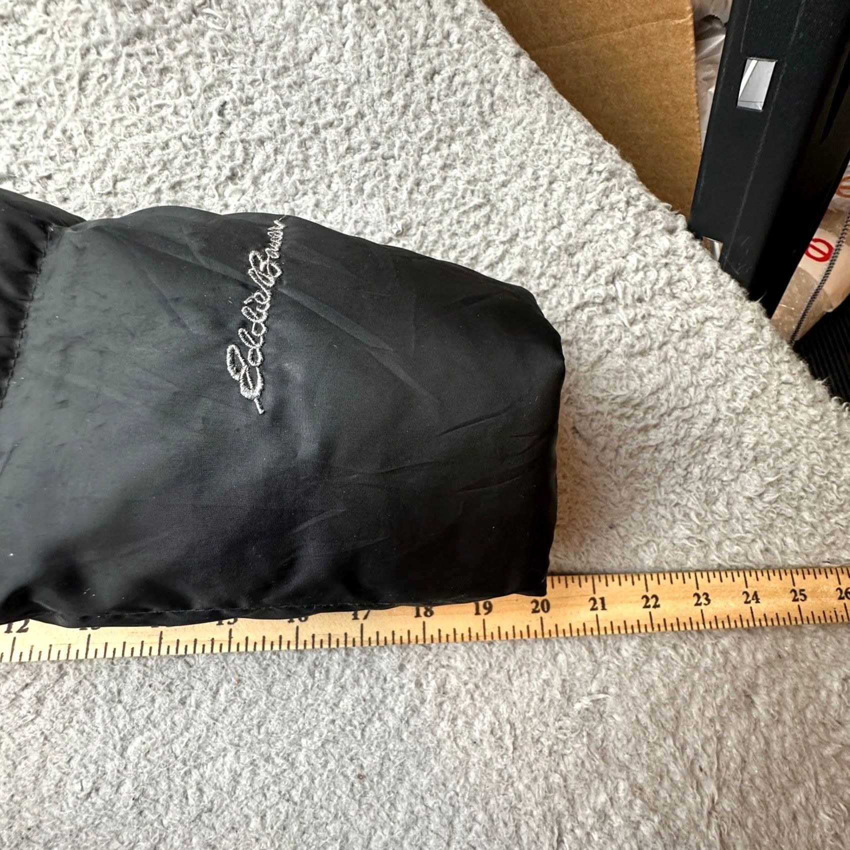 Eddie Bauer Eddie Bauer Lodge Down Parka Fur Trim Hooded Jacket Womens Large Black Quilted Parka Jacket Long Sleeve Zip Pockets Vintage No Size L / US 10 / IT 46 - 4 Thumbnail