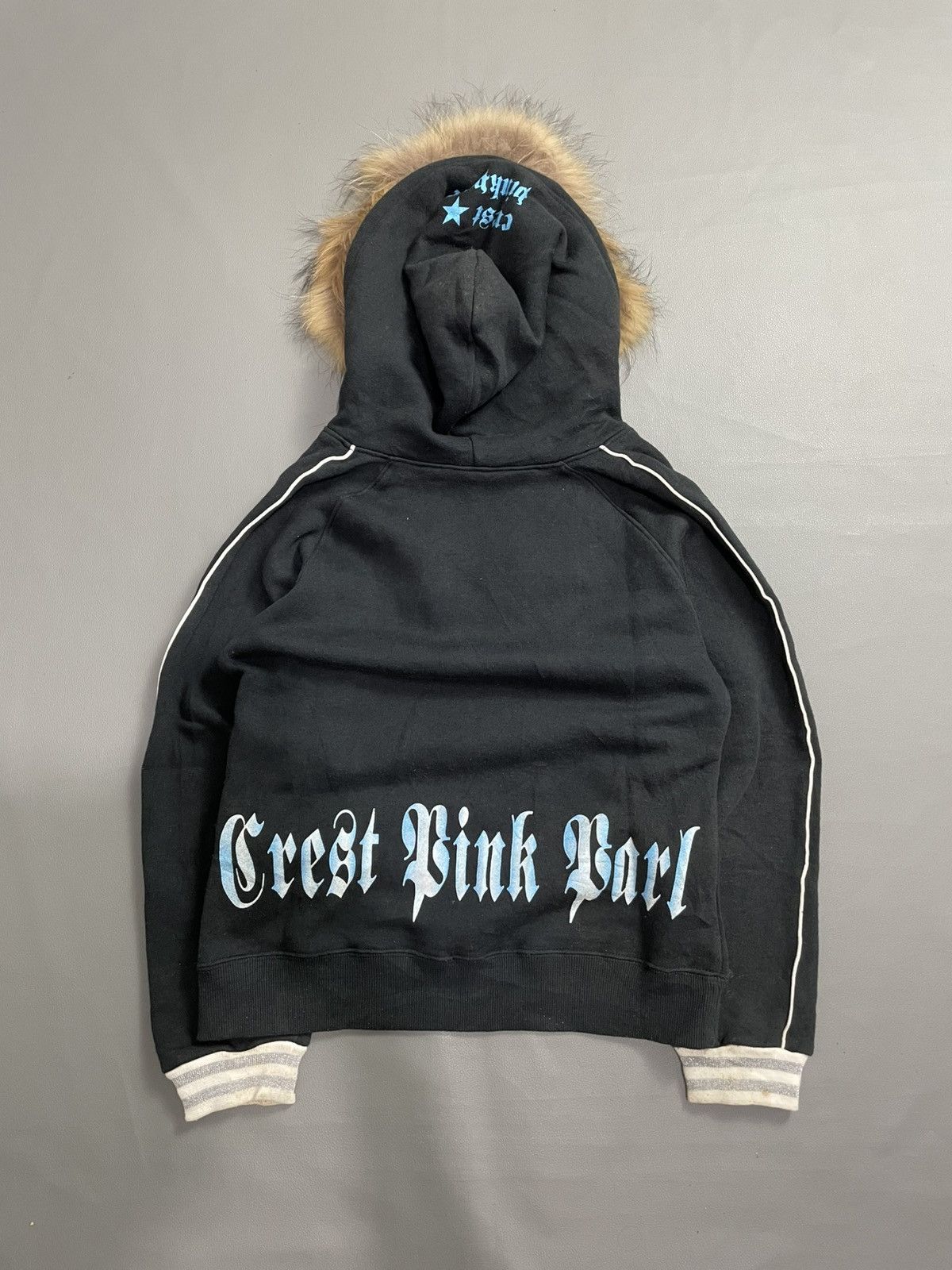 Japanese Brand Killa Street Poem Fur Hoodie goth style Size XS / US 0-2 / IT 36-38 - 5 Thumbnail