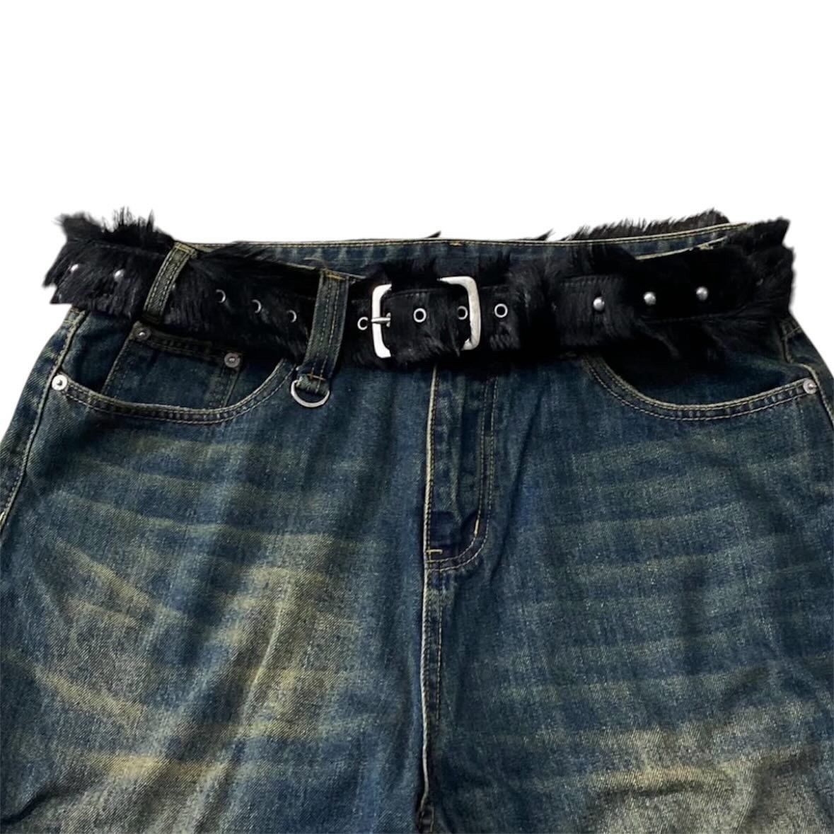 Dries Van Noten Dries Van Noten Studded Fur Belt Size ONE SIZE - 6 Thumbnail