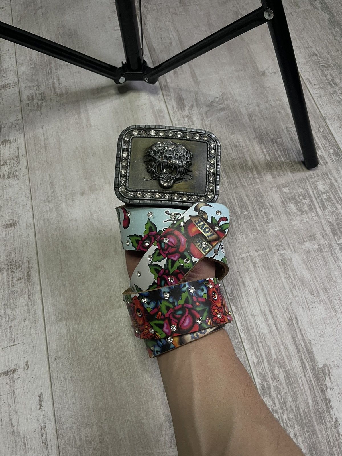 Ed Hardy Vintage Ed Hardy 00’s Belt Japanese Style Multicolour RARE Size ONE SIZE - 2 Thumbnail