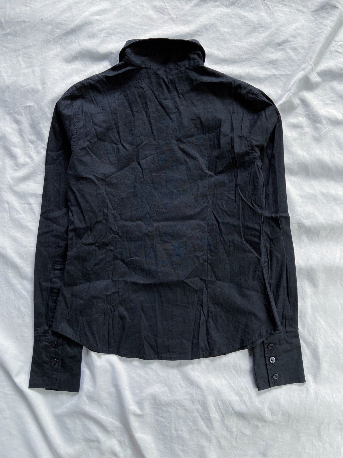 Dolce & Gabbana DOLCE & GABBANA ARCHIVE DOUBLE BUTTONS BLACK SHIRT Size M / US 6-8 / IT 42-44 - 14 Thumbnail