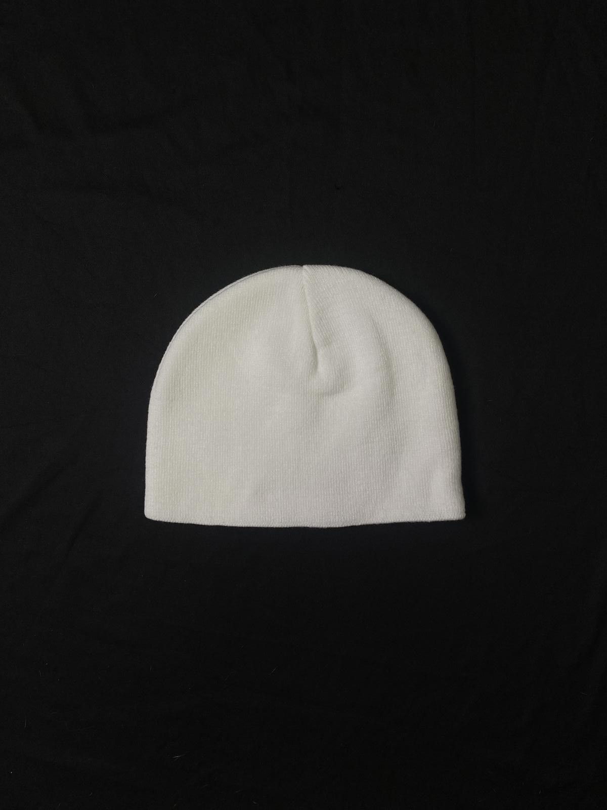 Japanese Brand Named Collective Classic Logo No Cuff Knit Beanie Hat White Size ONE SIZE - 5 Thumbnail