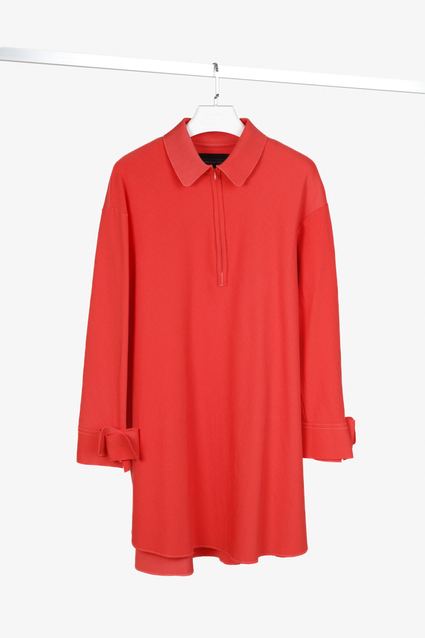 Marie Saint Pierre Marie Saint Pierre Hibiscus Ponte Bow-Cuff Long-Sleeve Dress Size XL / US 12-14 / IT 48-50 - 1 Thumbnail