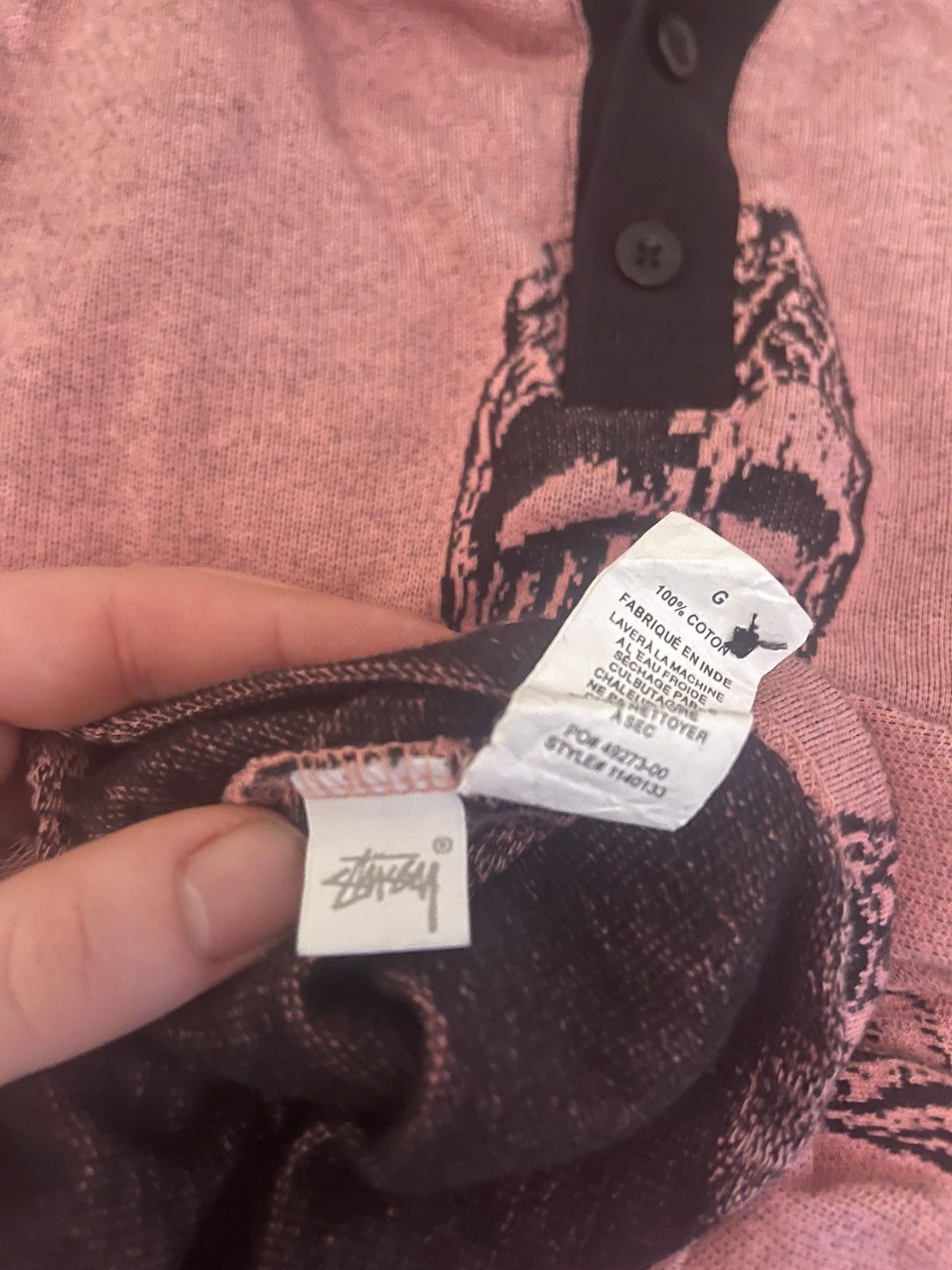 Stussy Stussy Mask longsleve Polo! Size US L / EU 52-54 / 3 - 5 Thumbnail