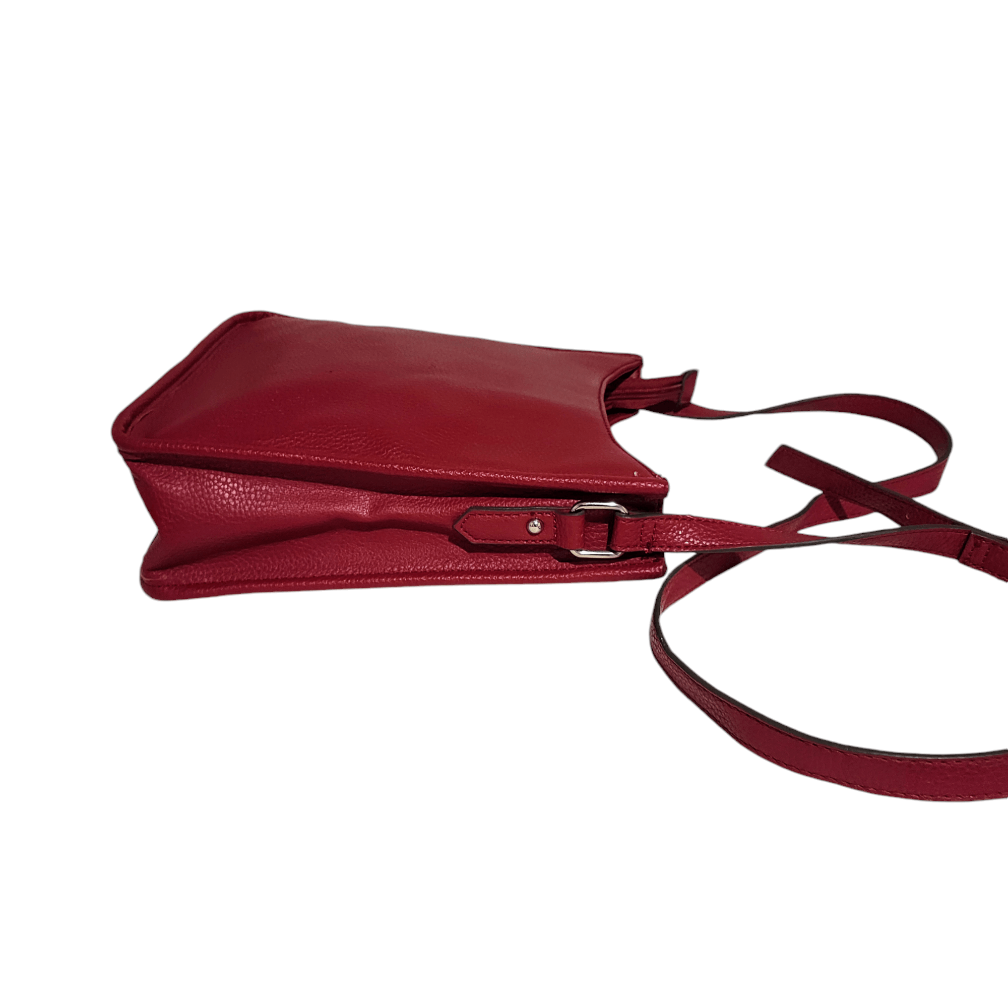 Nine West Nine West Red Faux Leather Shoulder Crossbody Bag Size ONE SIZE - 6 Thumbnail