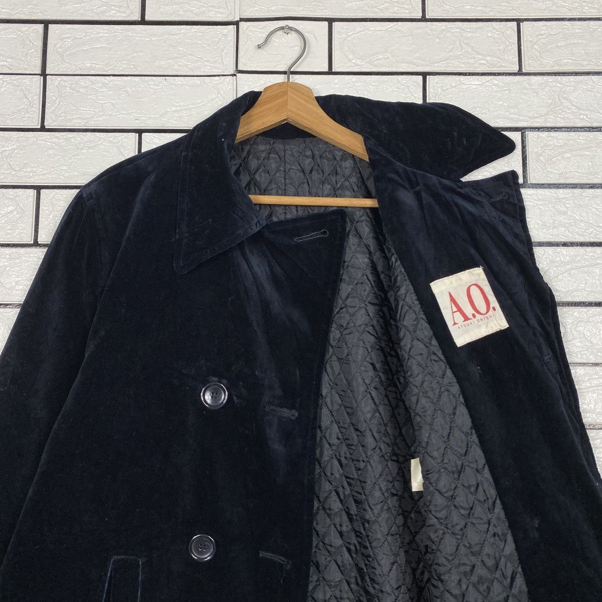 Yohji Yamamoto 📌Vintage Chore Velvet Jacket Atsuki Onishi Double Breast Size US M / EU 48-50 / 2 - 13 Thumbnail