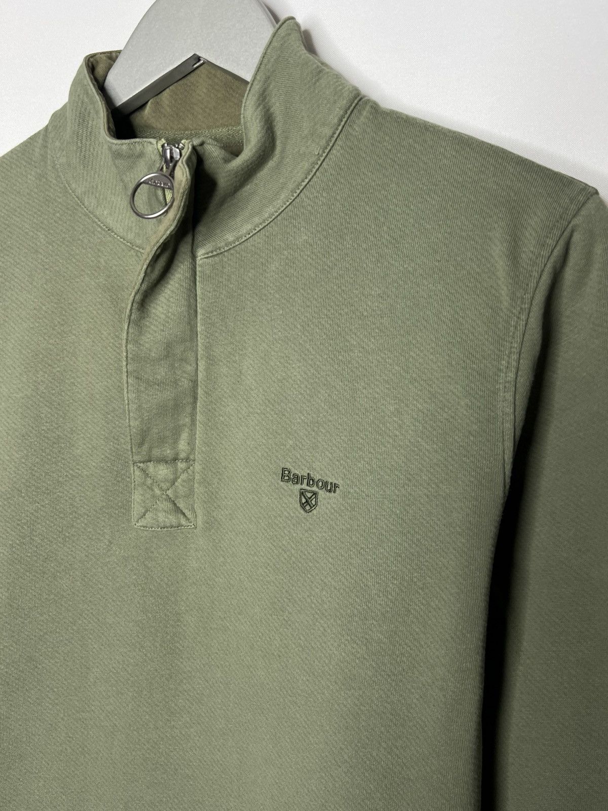Barbour Barbour 1/3 Zip Pullover Sweatshirt Jumper Vintage Size US S / EU 44-46 / 1 - 3 Thumbnail