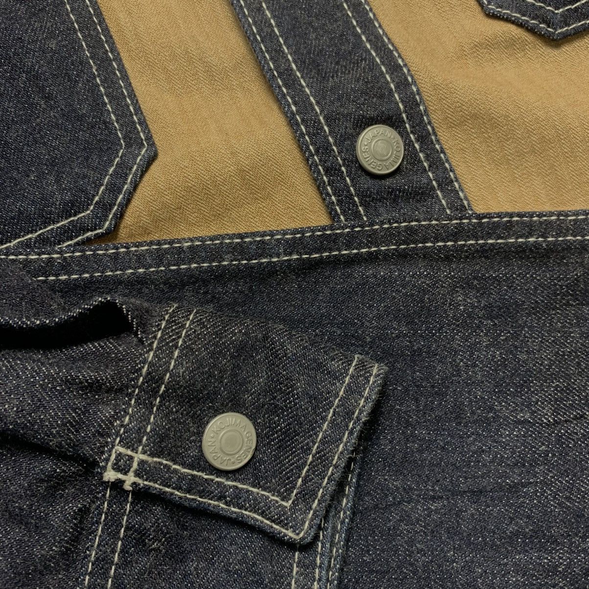 Japanesse Indigo Denim Colour Block Workshirt Kojima Genes