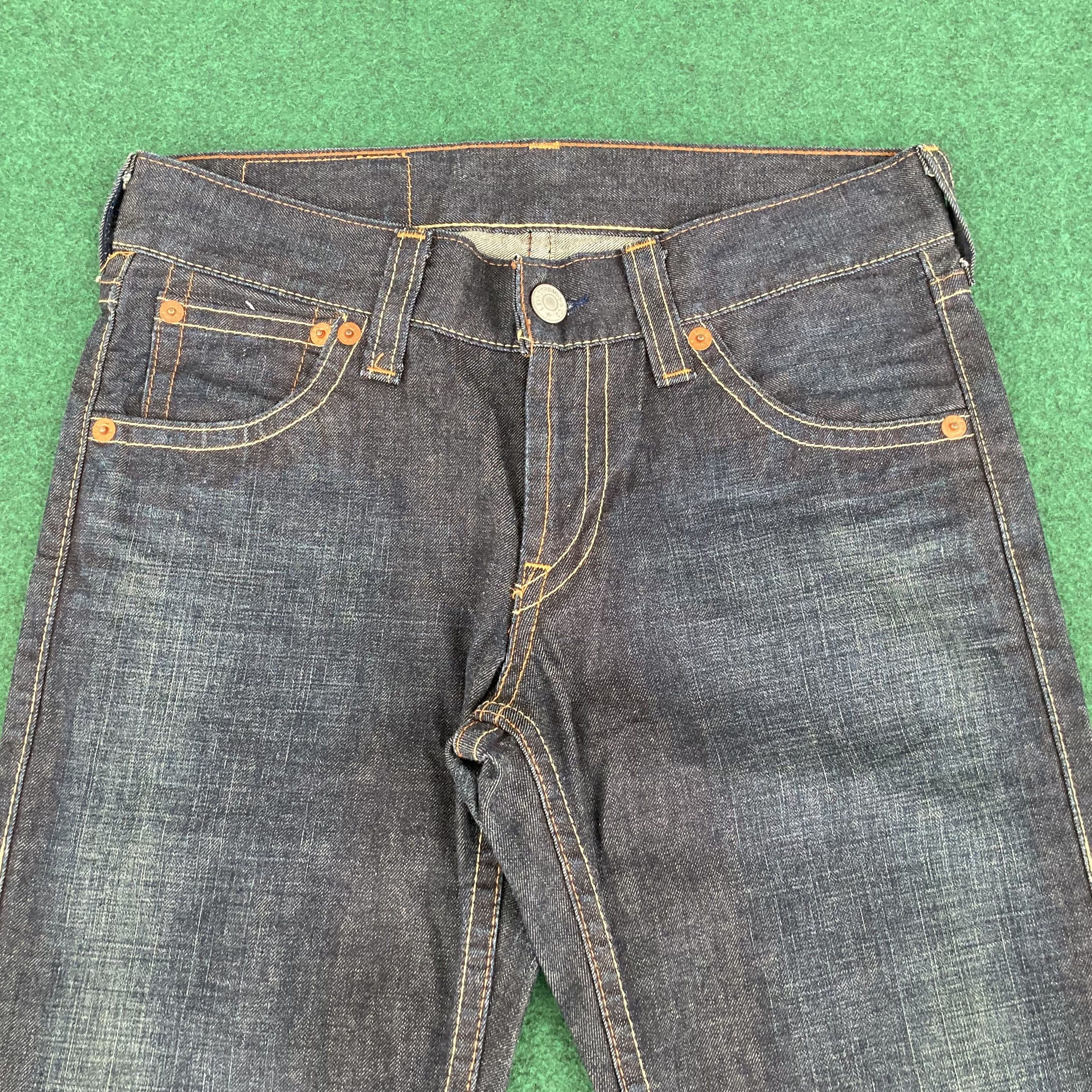 Levi's × Vintage Vtg Levis 507 Super Flare Denim Bootcut Punk 32 Grunge Jeans Size US 32 / EU 48 - 3 Thumbnail