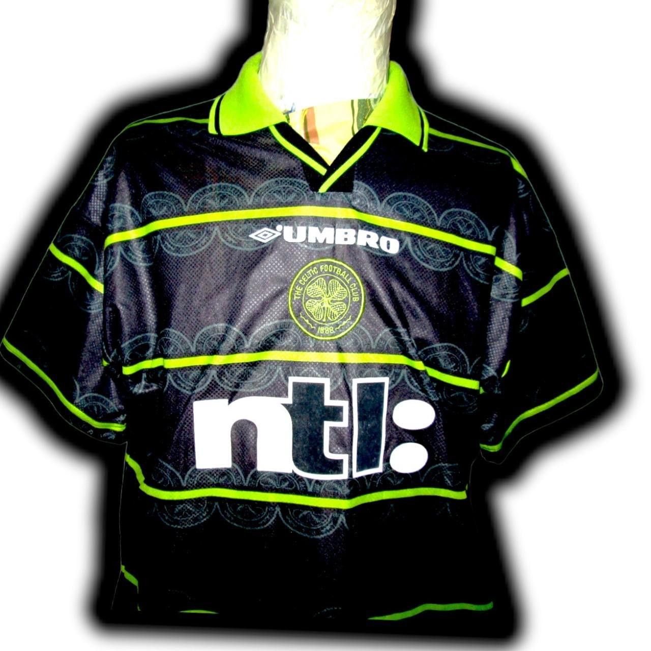 Umbro Fc Celtic Glasgow Scotland 1999 2000 Away Shirt Jersey Size US L / EU 52-54 / 3 - 3 Thumbnail