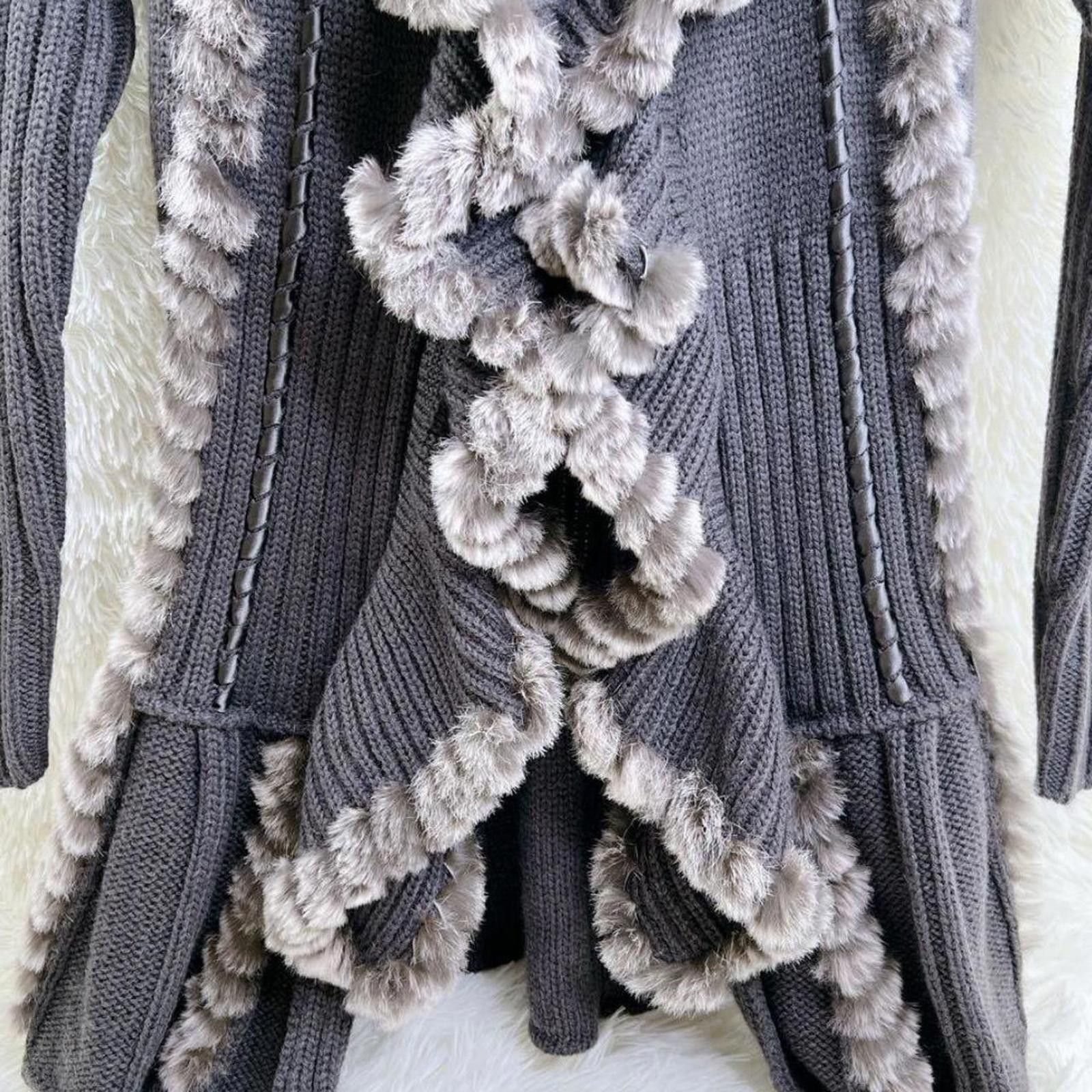 Other Real rabbit fur whimsy goth penny lane style cardigan Size XS / US 0-2 / IT 36-38 - 3 Thumbnail